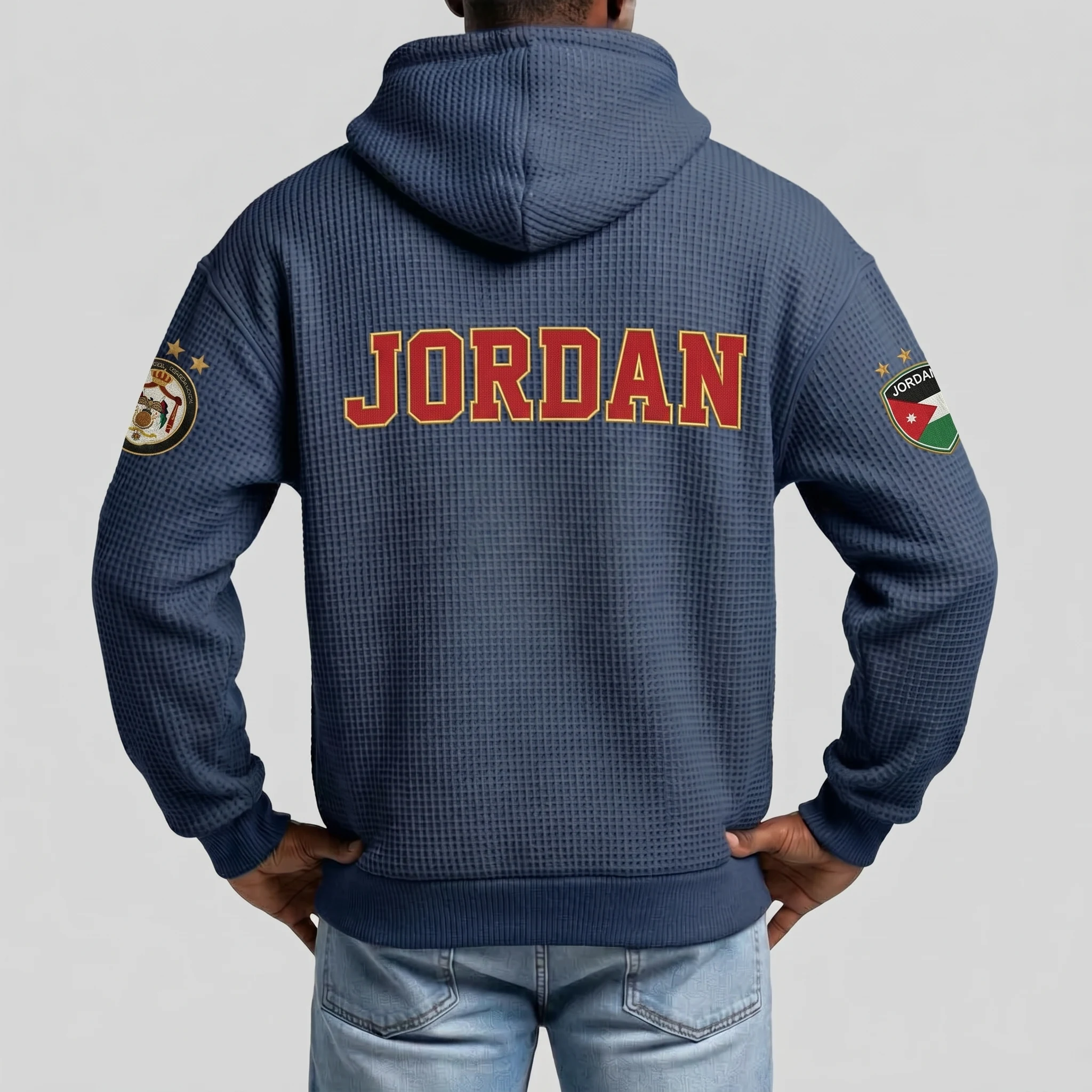 Jordan Printed Waffle Quarter Zip Football Fan Hoodie