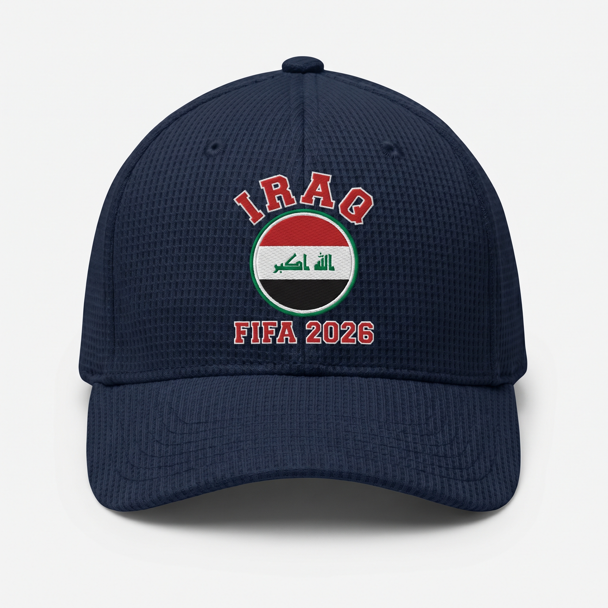 FIFA 2026 Iraq Waffle Knit Cap in Blue