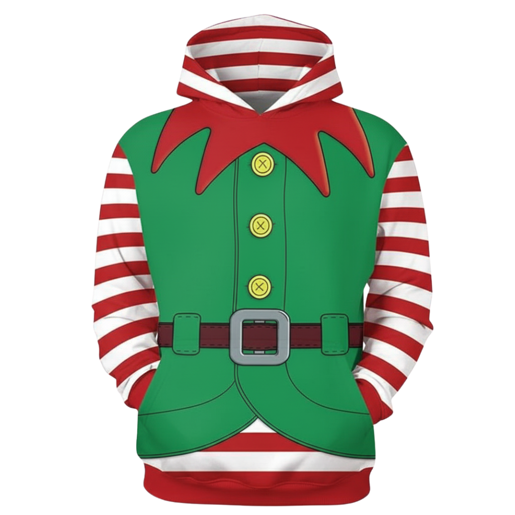 Christmas Snowman Graphic Print Hoodie For Kids