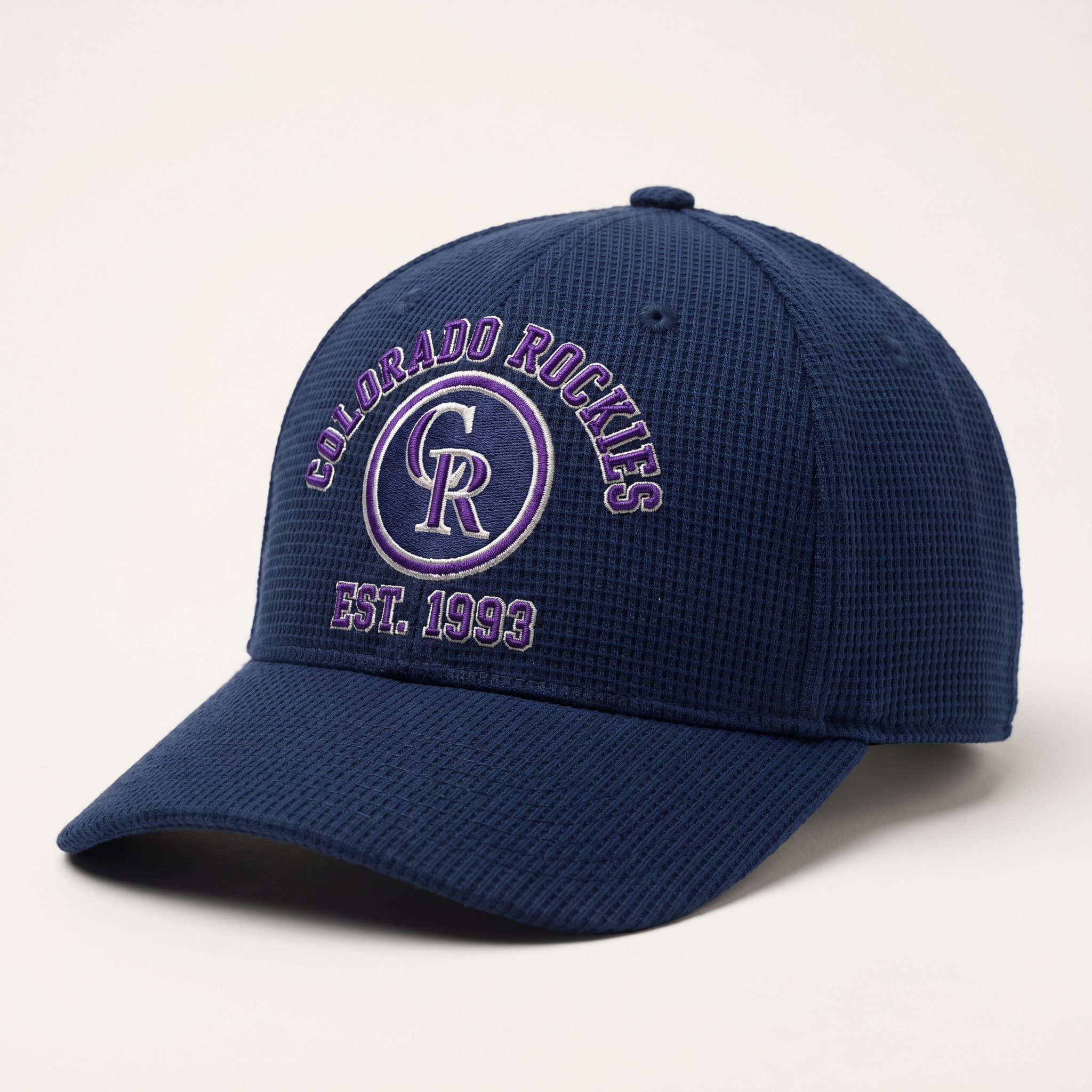 Colorado Rockies Waffle Knit Cap in Blue