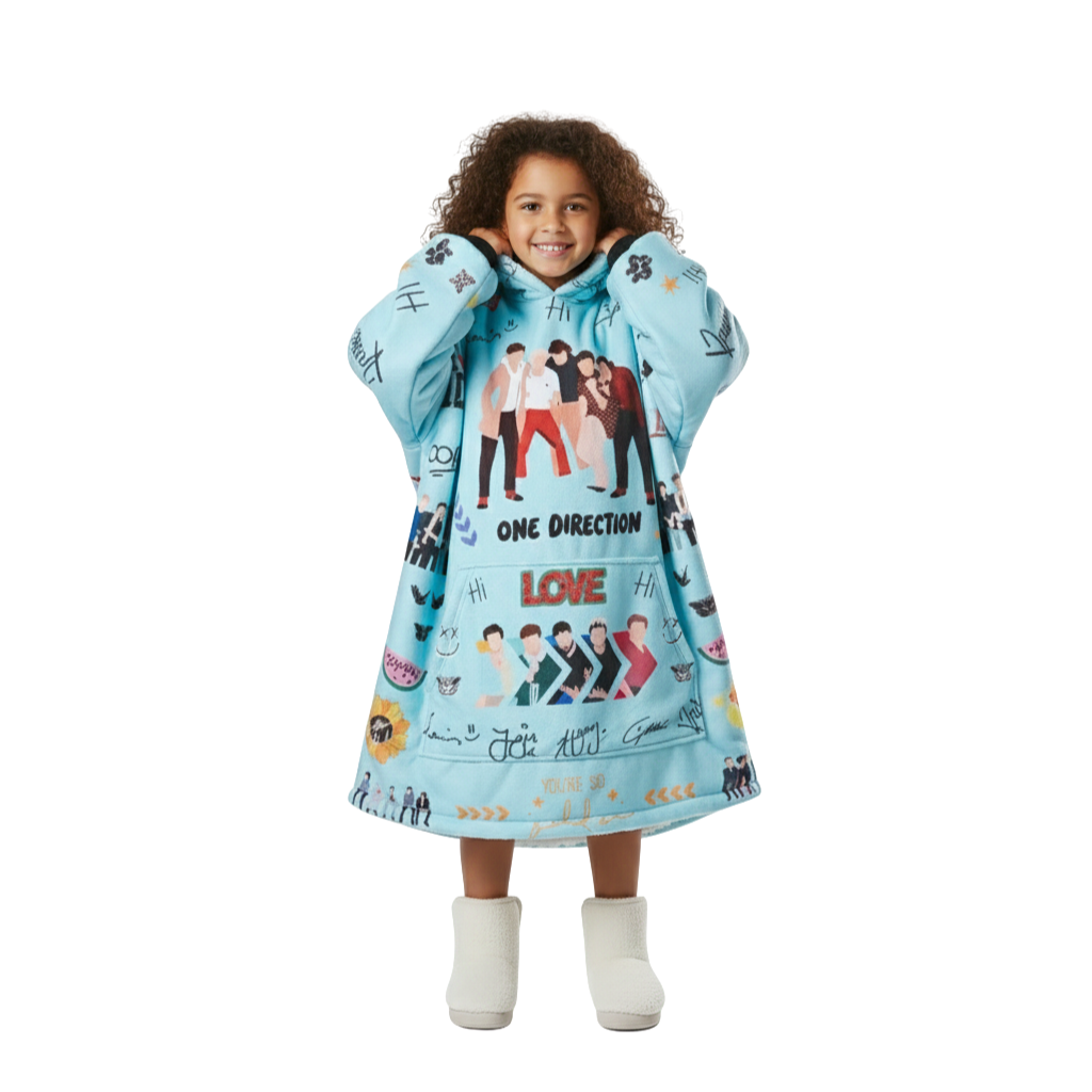 One Direction Printed Oversized Hoodie Blanket