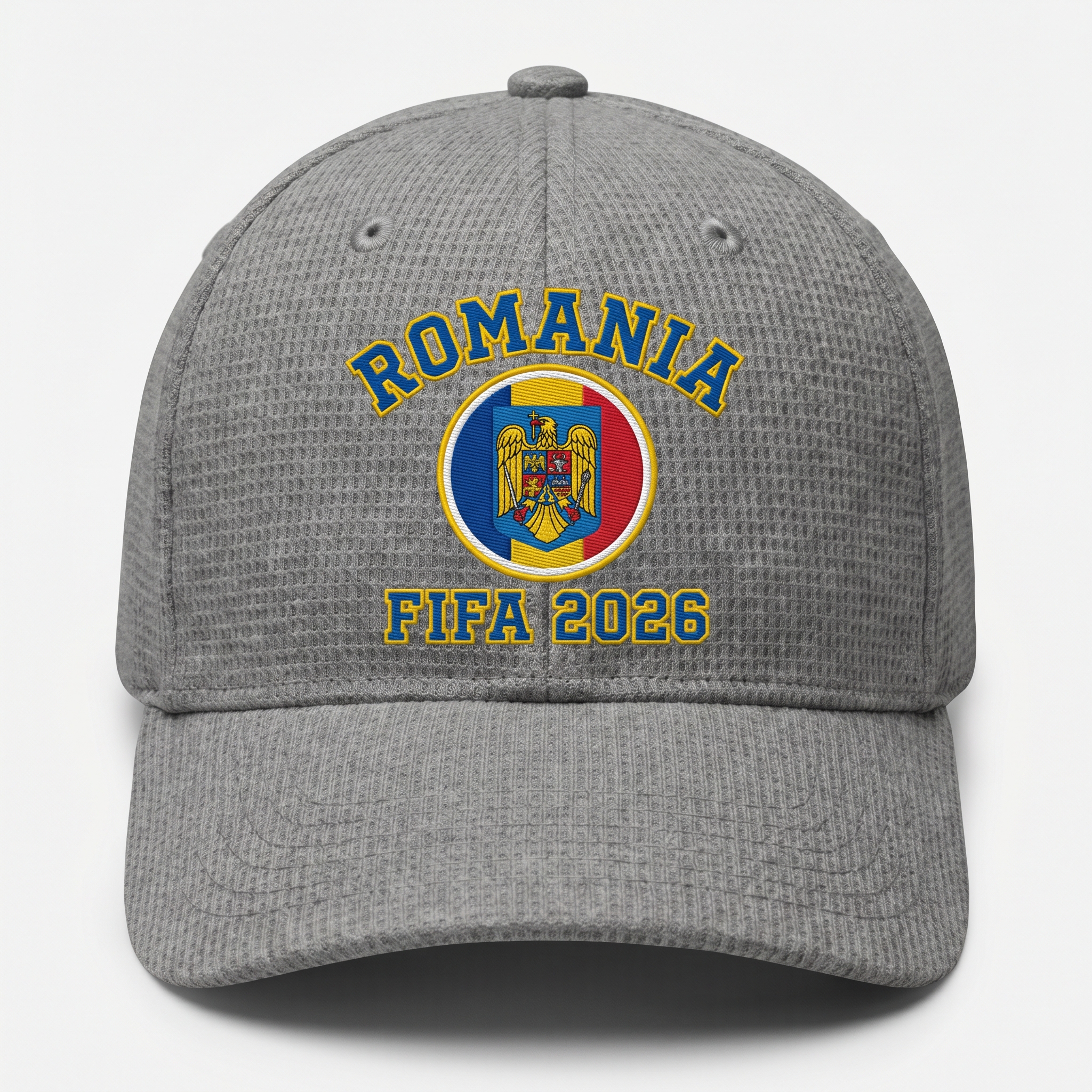 FIFA 2026 Romania Waffle Knit Cap in Gray