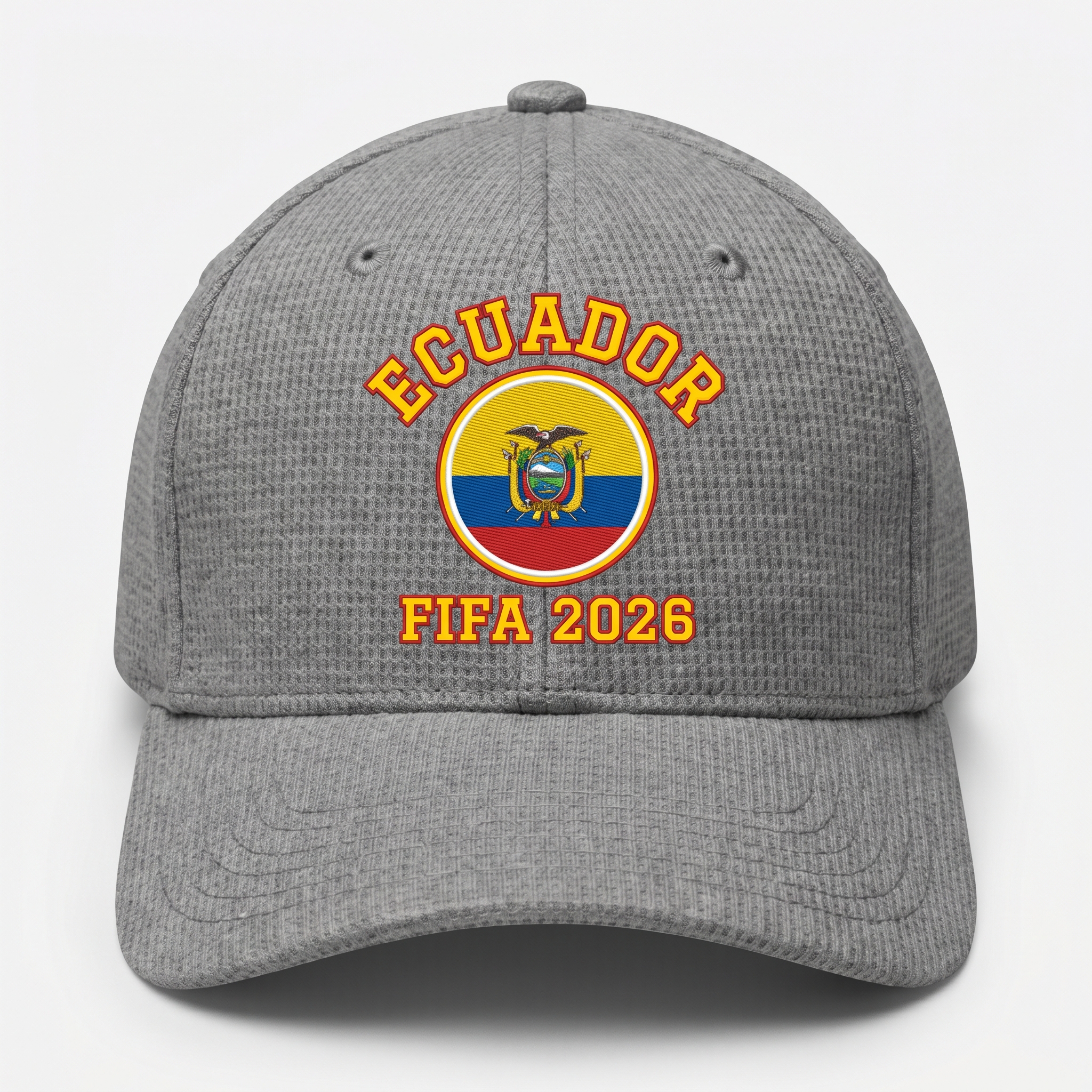 FIFA 2026 Ecuador Waffle Knit Cap in Gray