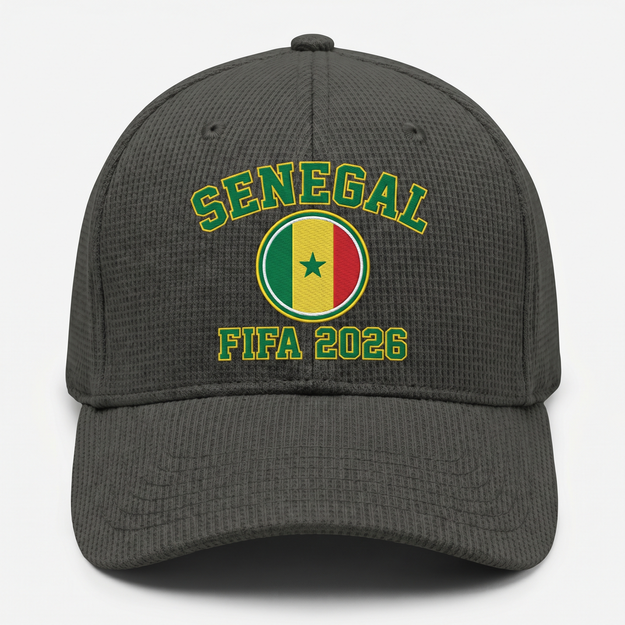 FIFA 2026 Senegal Waffle Knit Cap in Dark Gray