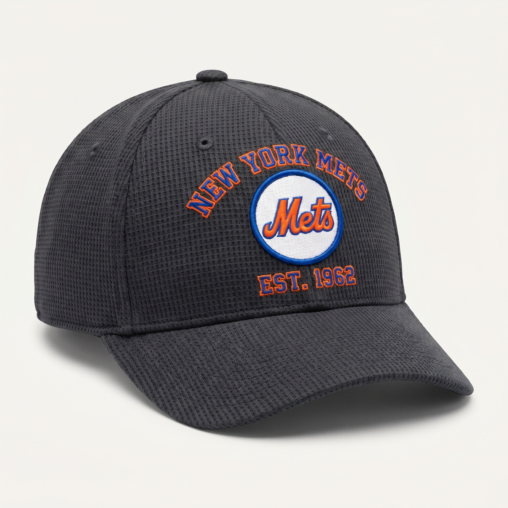 New York Mets Waffle Knit Cap in Dark Gray