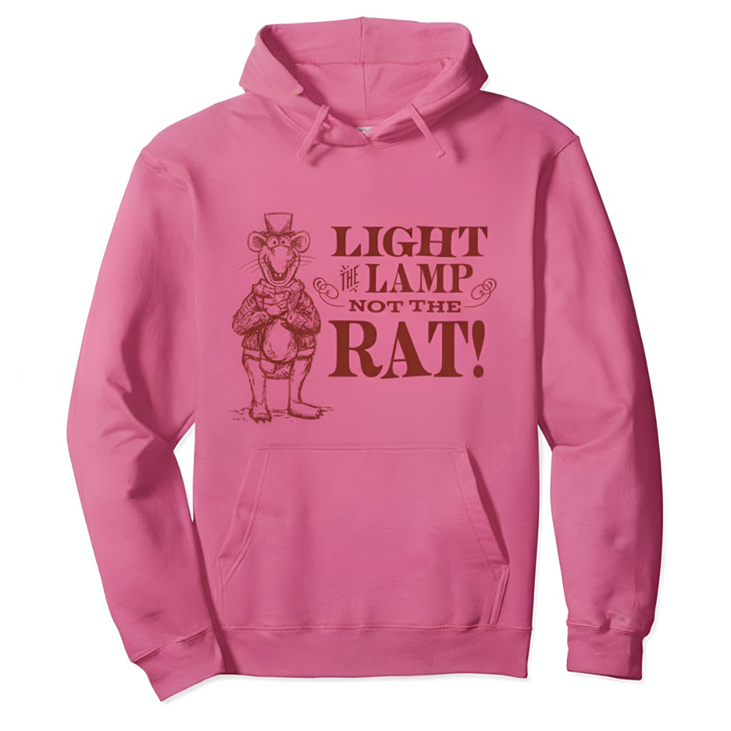 Light the Lamp Not the Rat Christmas Quote Pullover Hoodie