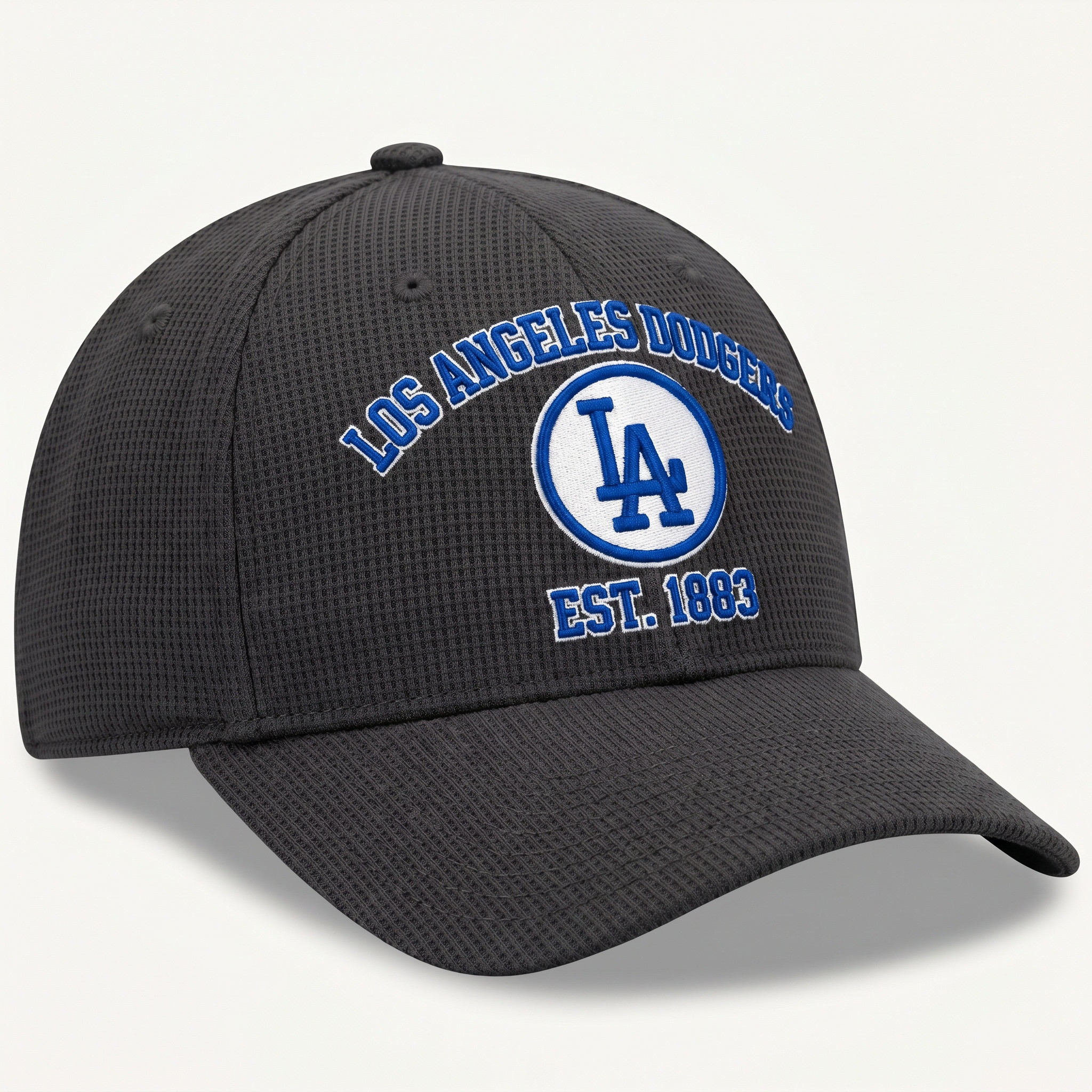 Los Angeles Dodgers Waffle Knit Cap in Dark Gray