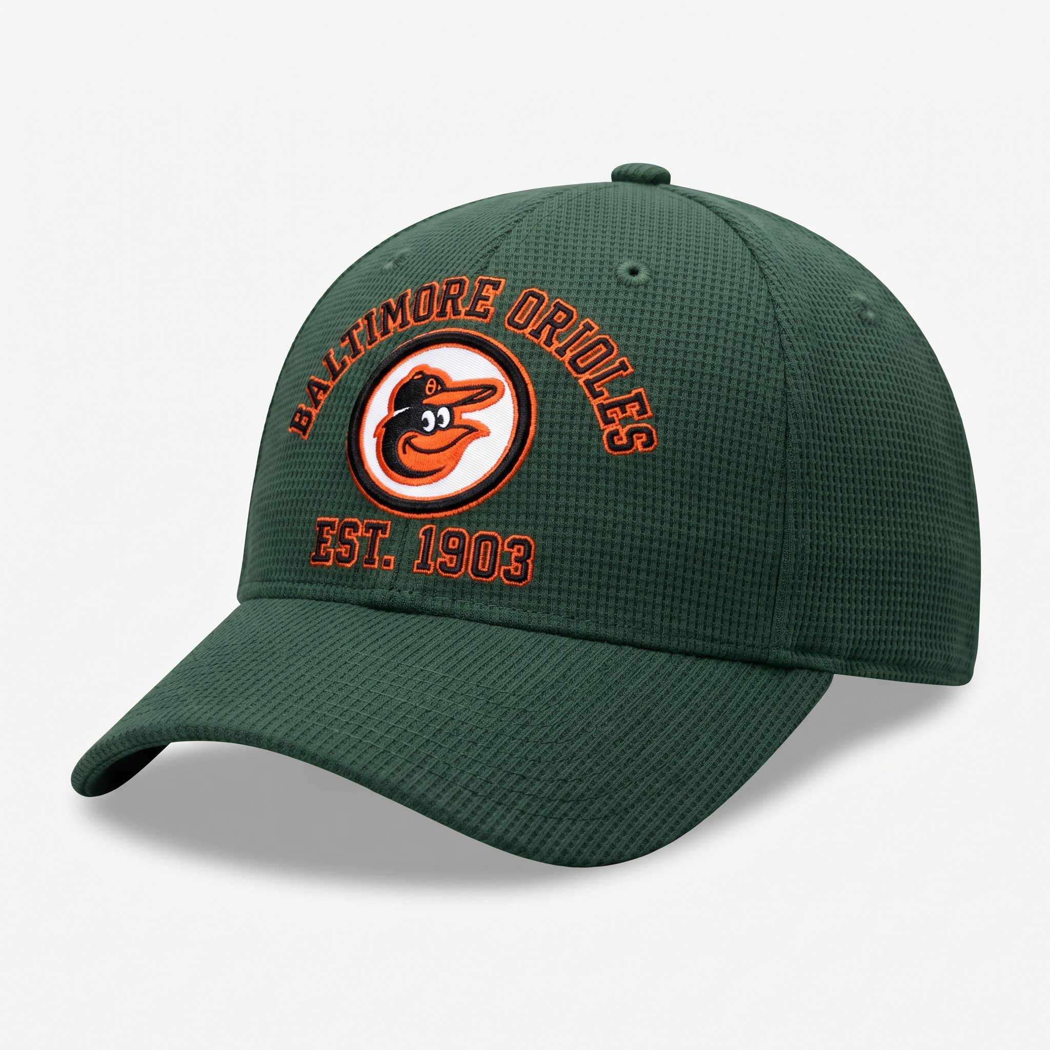 Baltimore Orioles Waffle Knit Cap in Green