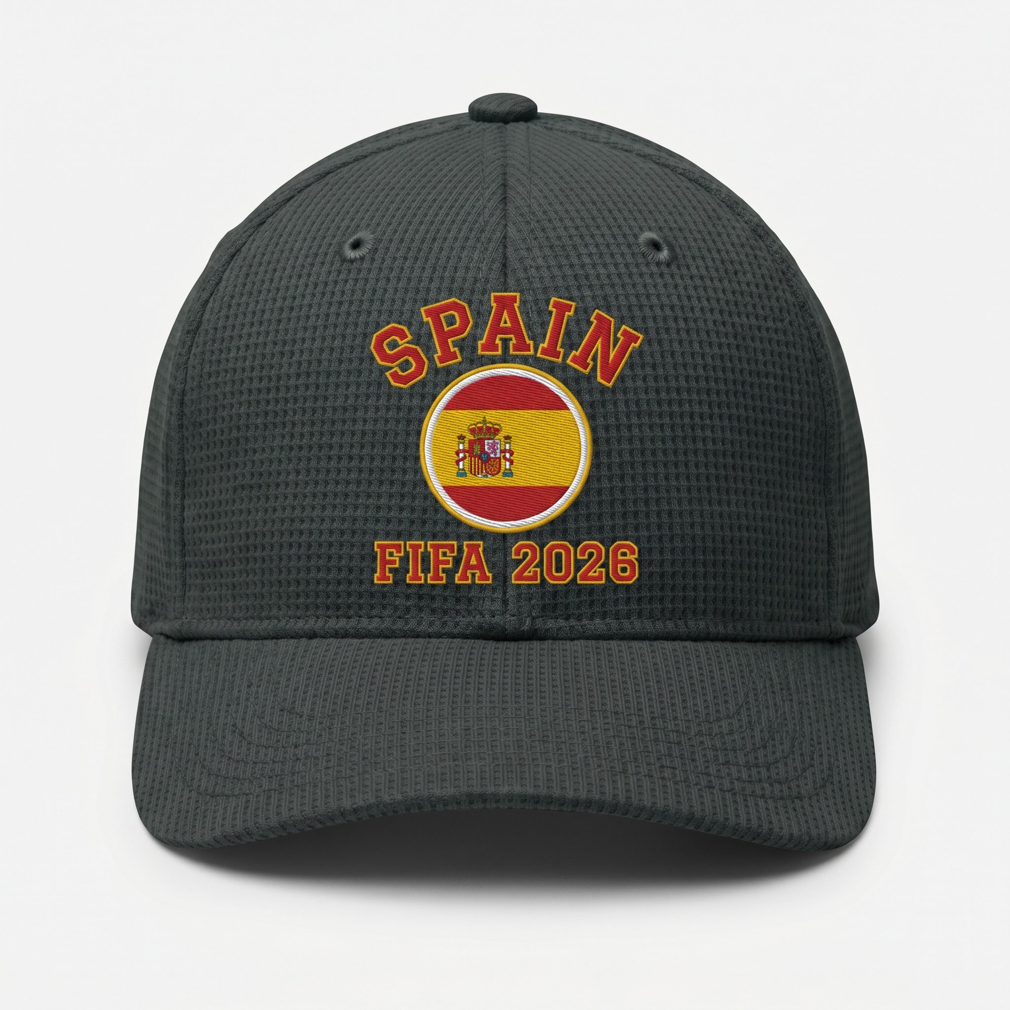 FIFA 2026 Spain Waffle Knit Cap in Dark Gray