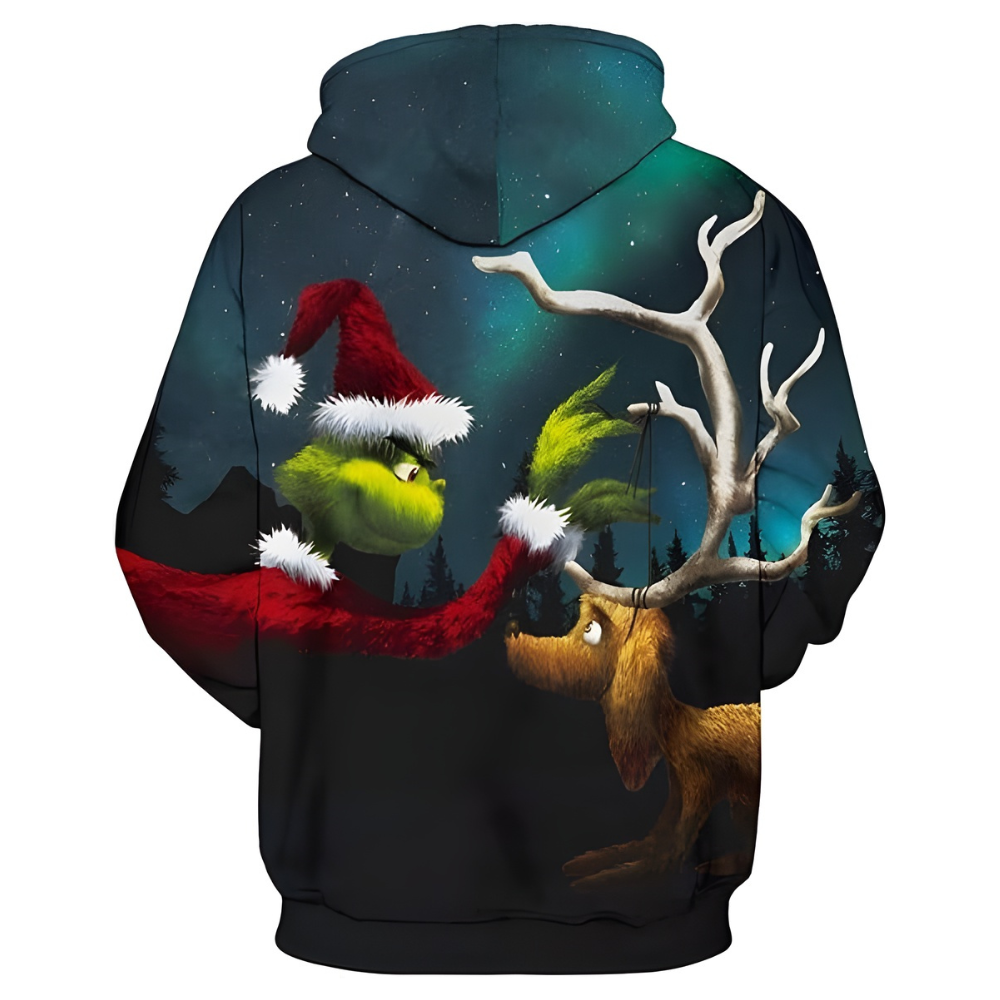 3D Ugly Christmas Graphic Hoodie For Men
