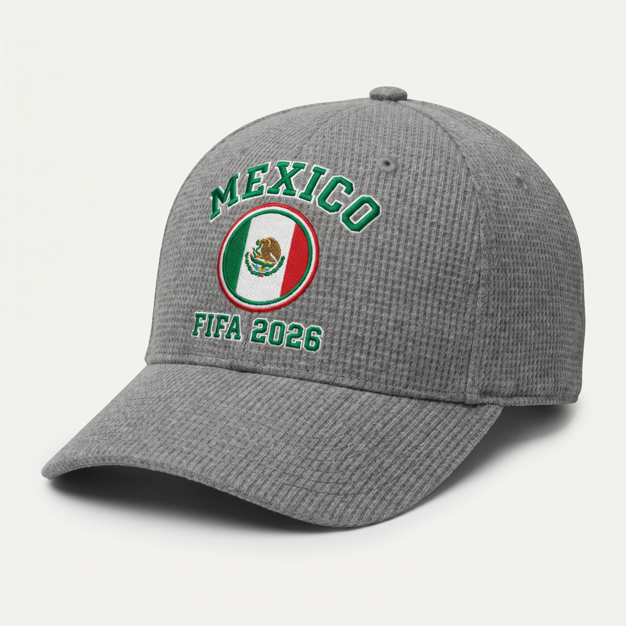 FIFA 2026 Mexico Waffle Knit Cap in Gray