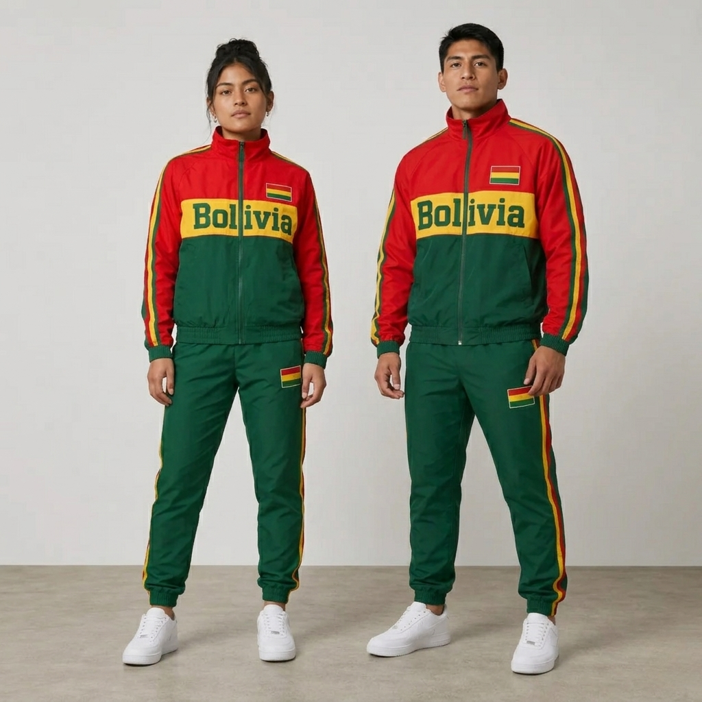 FIFA World Cup 2026 Themed Bolivia Football Fan Sweatshirt And Jogger Set