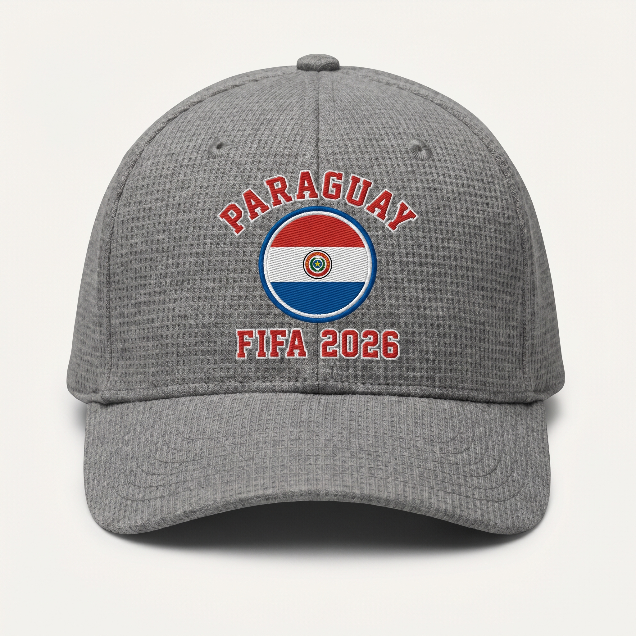 FIFA 2026 Paraguay Waffle Knit Cap in Gray