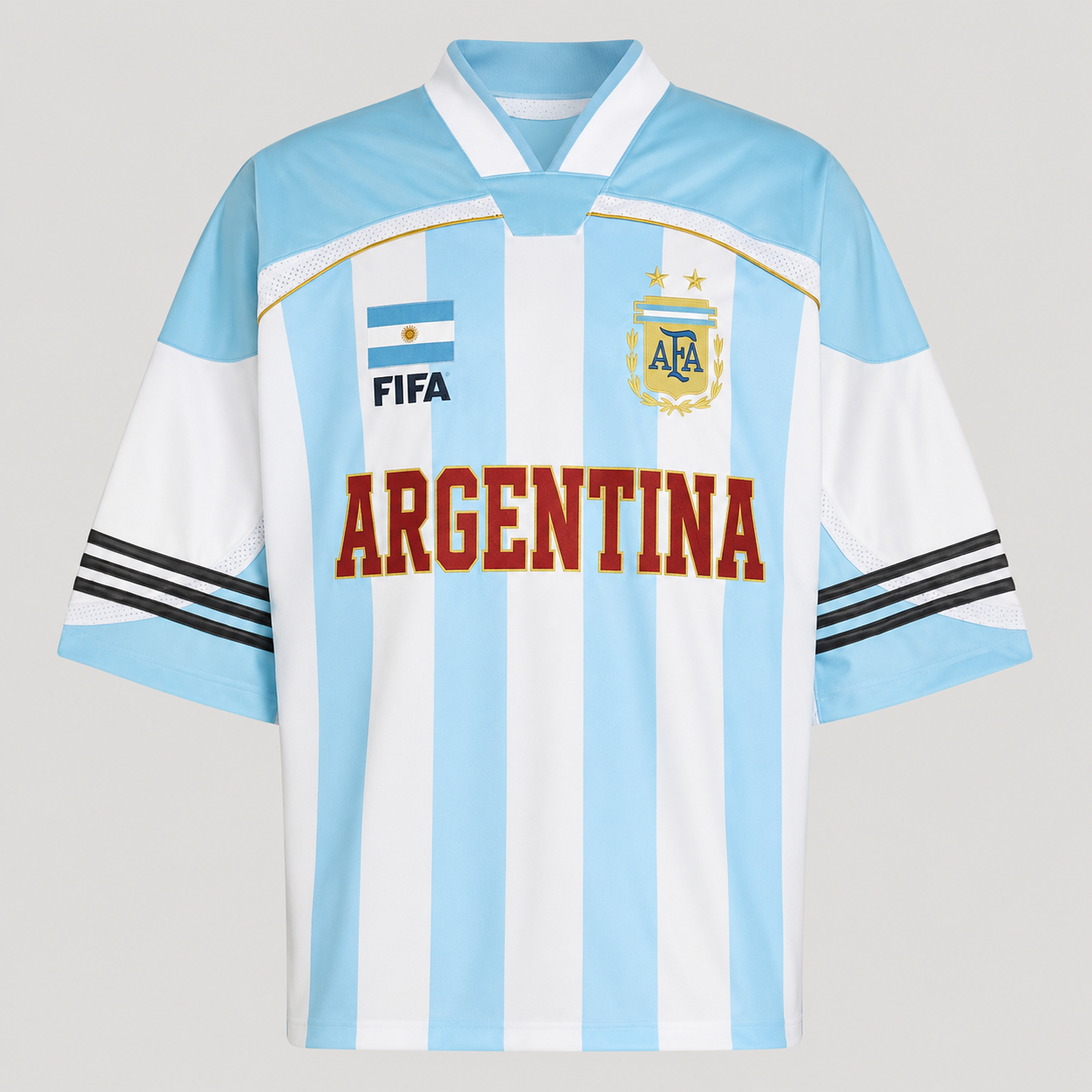 Argentina FIFA 2026 Remixed Football Jersey Men Streetwear Fit