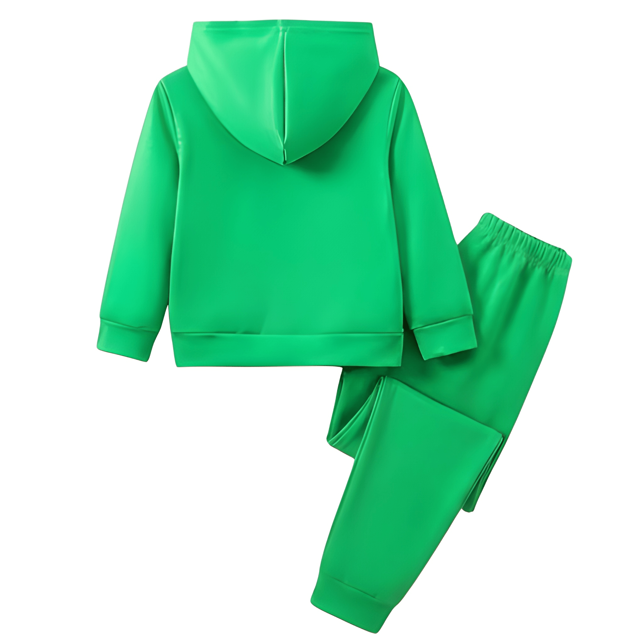 2 Piece Of Cartoon Dinosaur Print Hoodie And Sweatpants Set For boy