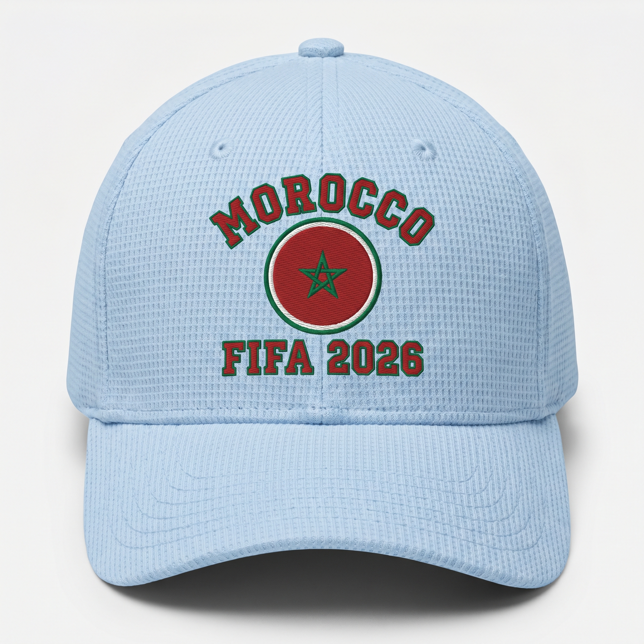 FIFA 2026 Morocco Waffle Knit Cap in Light Blue