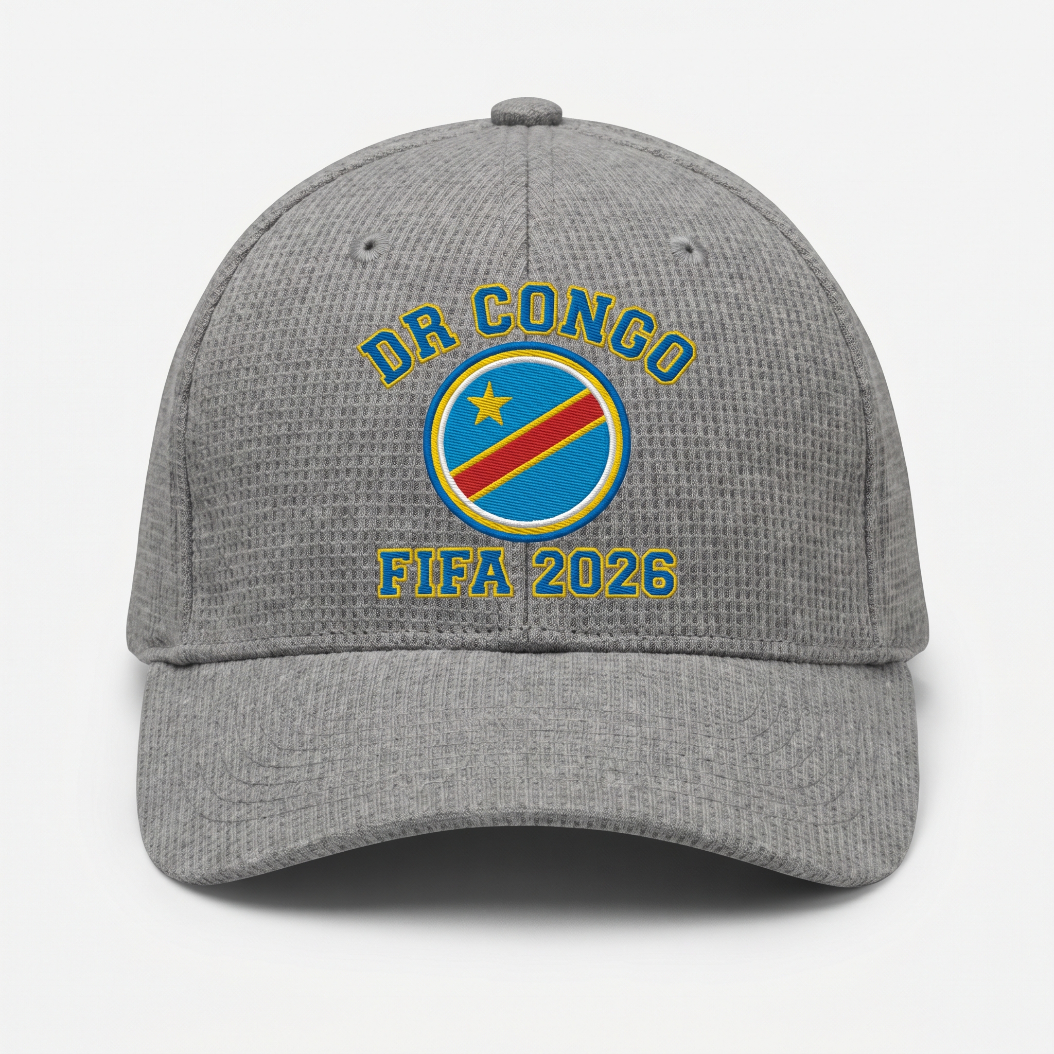 FIFA 2026 Democratic Republic of the Congo Waffle Knit Cap in Gray