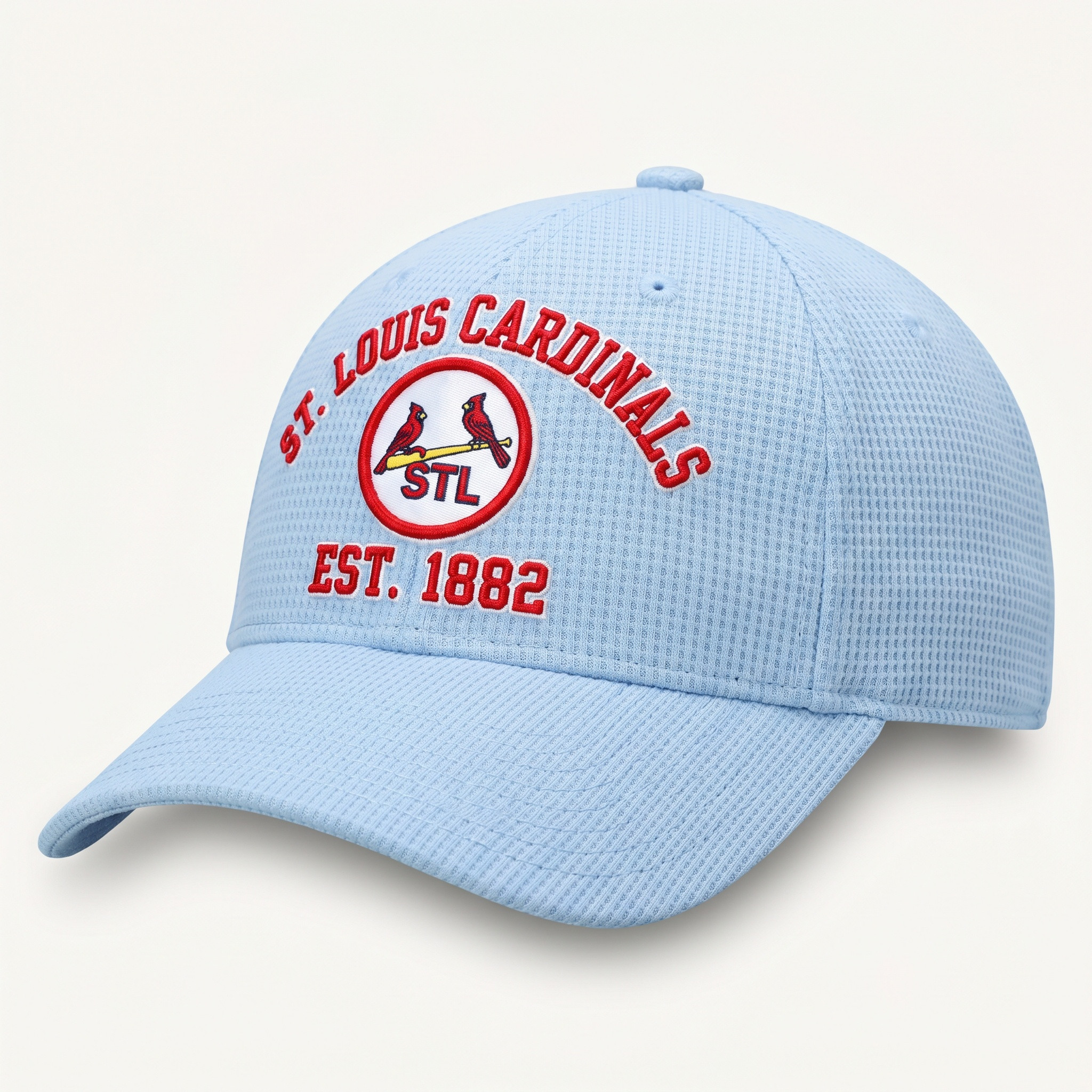 St. Louis Cardinals Waffle Knit Cap in Light Blue