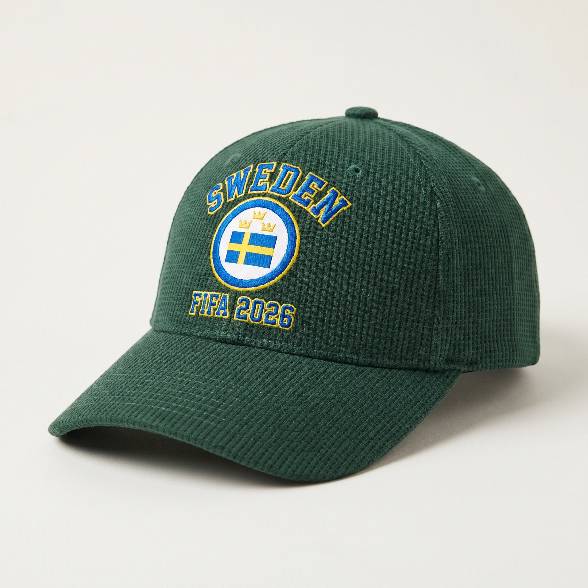 FIFA 2026 Sweden Waffle Knit Cap in Green