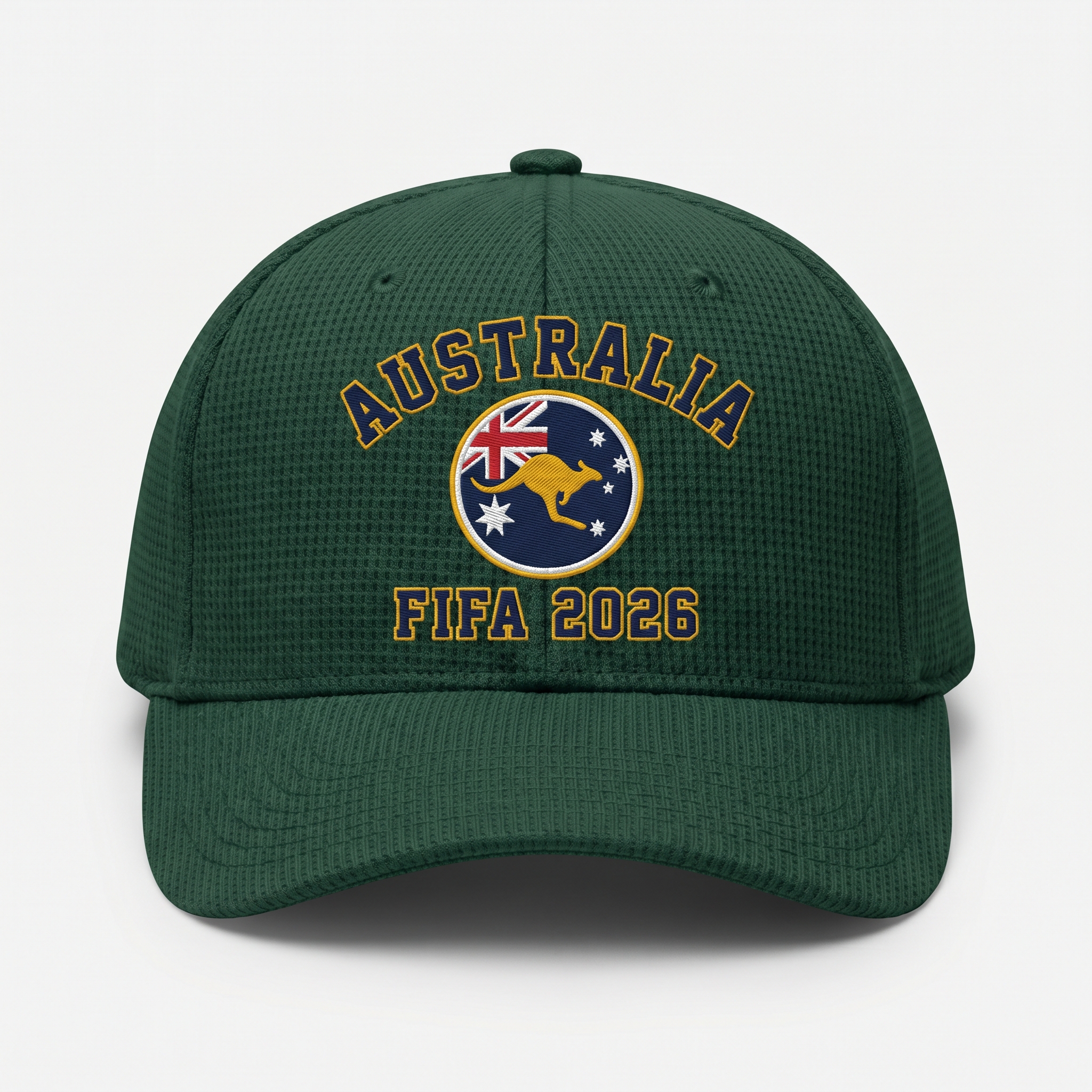 FIFA 2026 Australia Waffle Knit Cap in Green