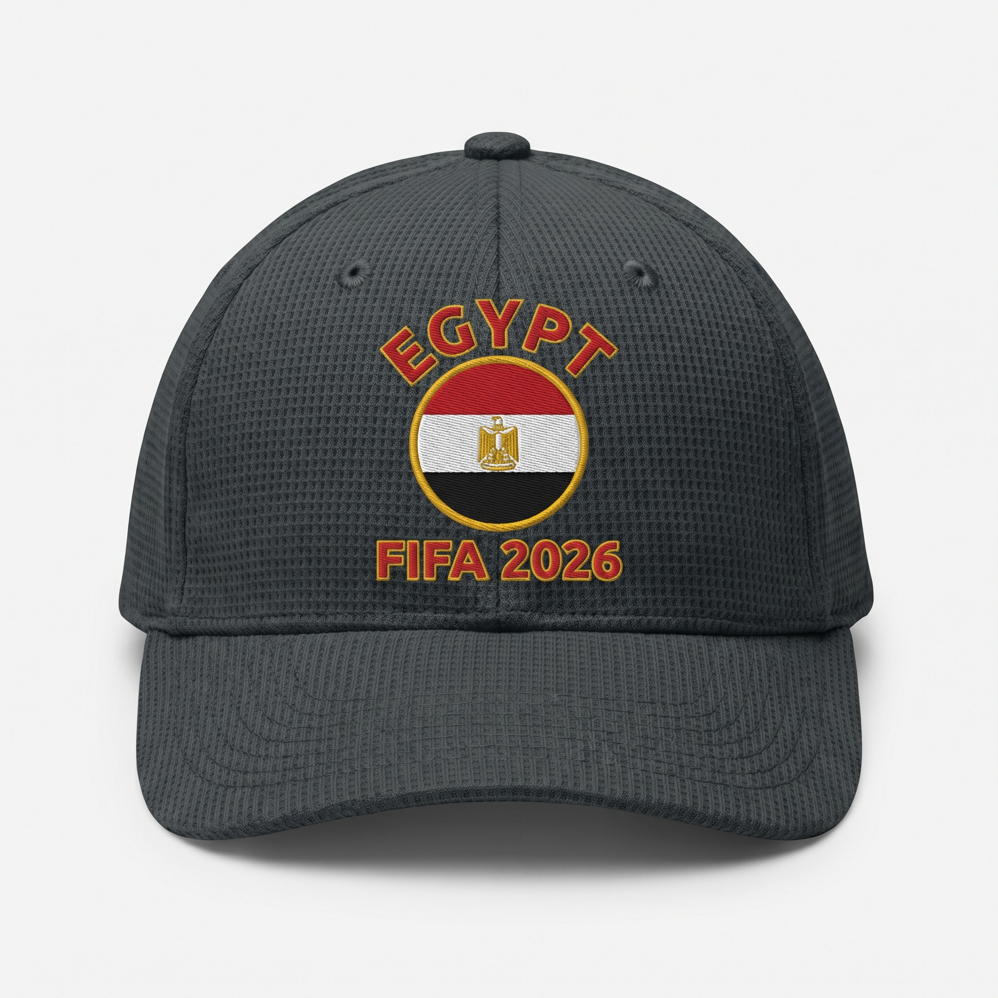 FIFA 2026 Egypt Waffle Knit Cap in Dark Gray