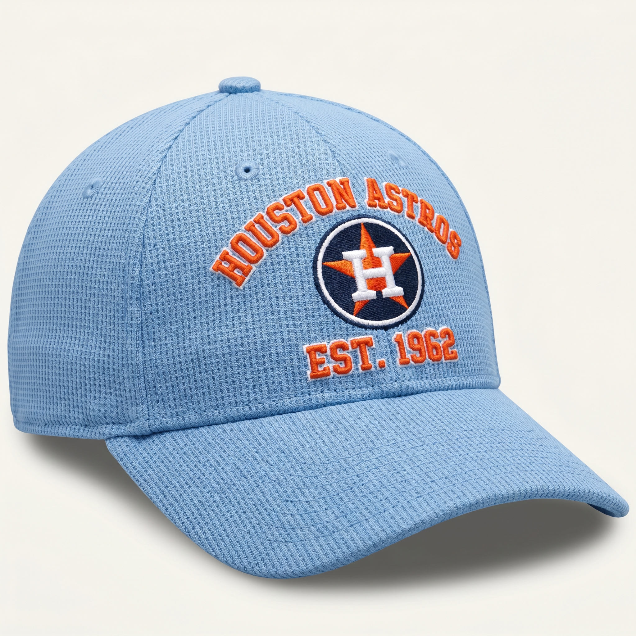 Houston Astros Waffle Knit Cap in Light Blue