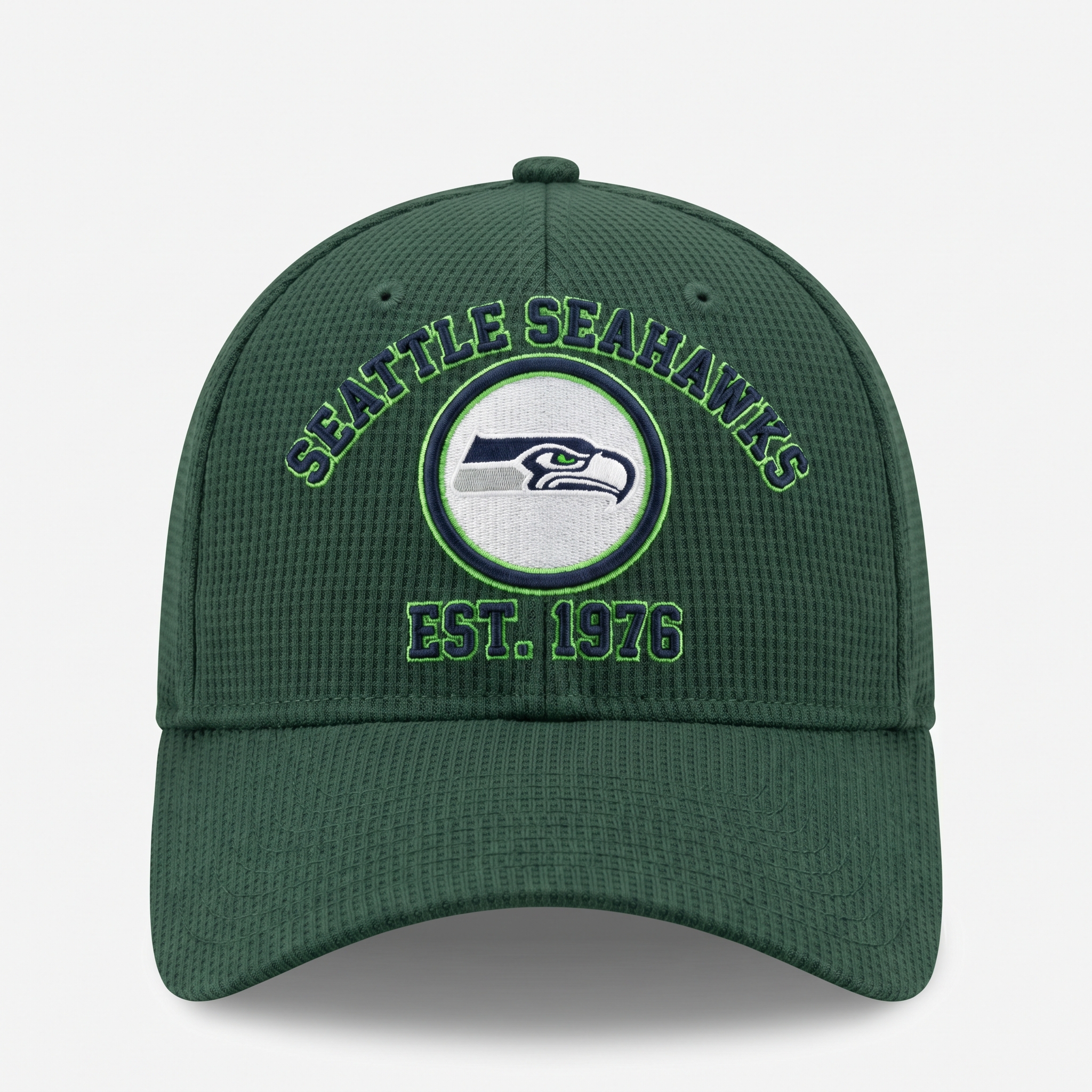Seattle Seahawks Waffle Knit Cap in Green