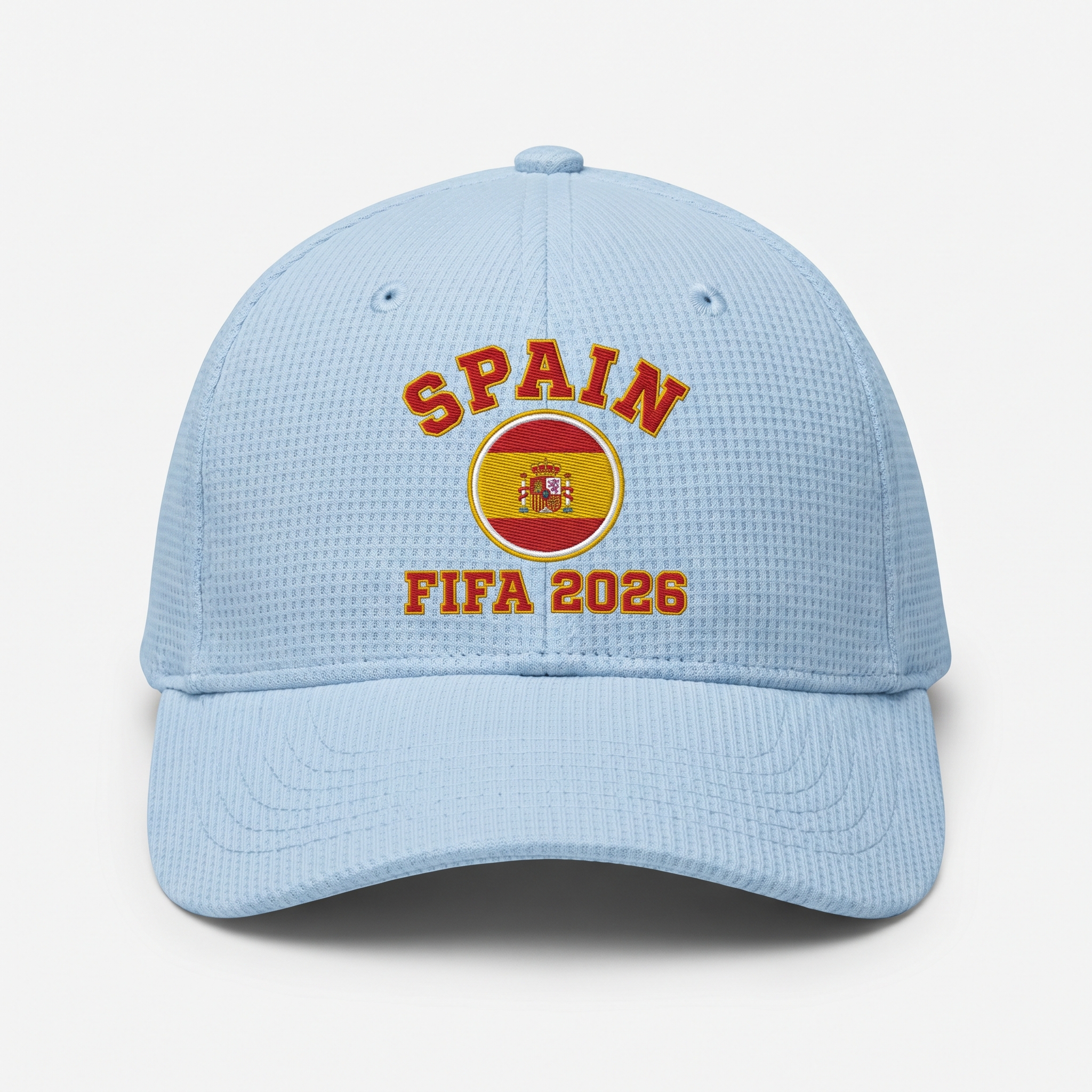 FIFA 2026 Spain Waffle Knit Cap in Light Blue