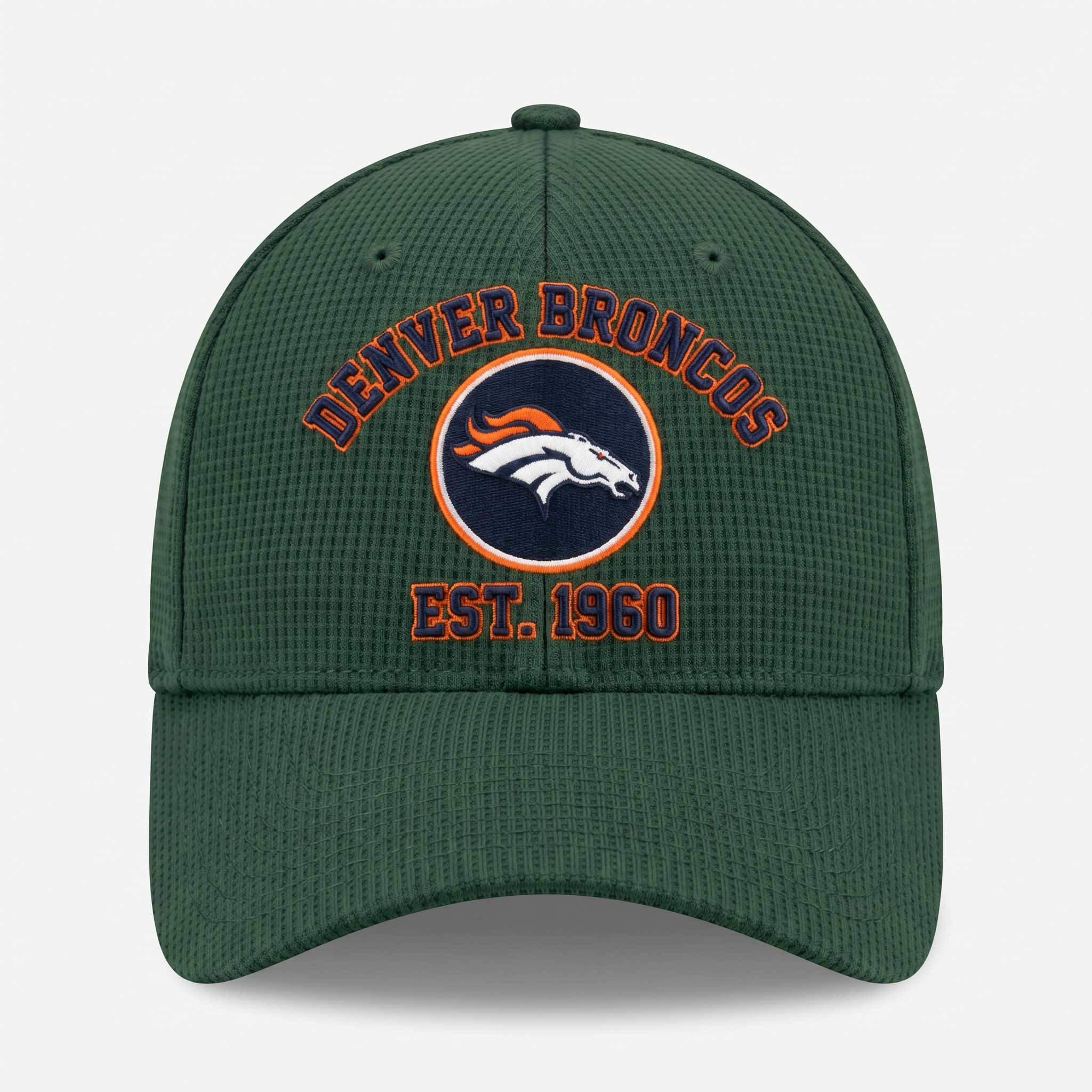 Denver Broncos Waffle Knit Cap in Green