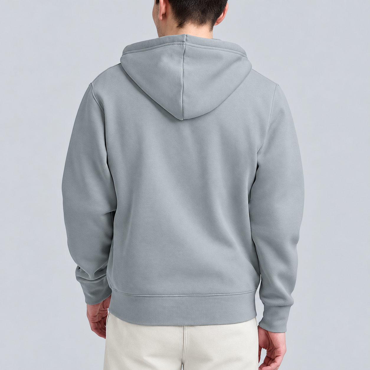 Classic Full Zip Hooded Sweatshirt For Men