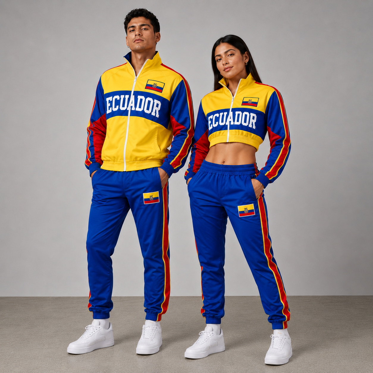 FIFA World Cup 2026 Themed Ecuador Football Fan Sweatshirt And Jogger Set