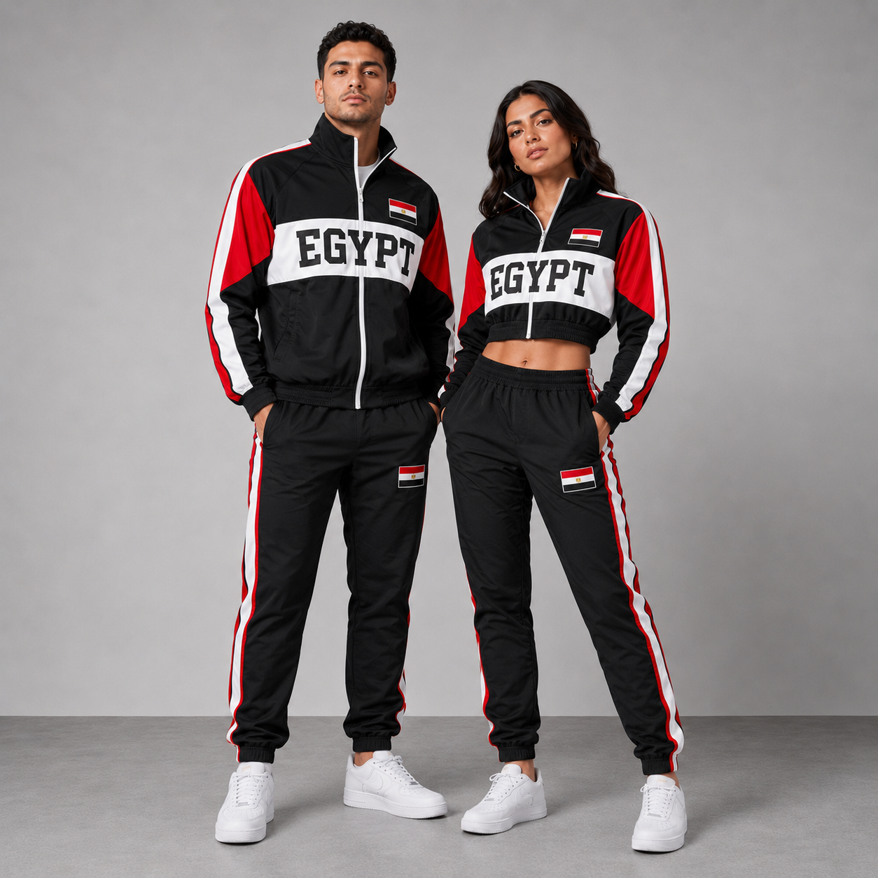 FIFA World Cup 2026 Themed Egypt Football Fan Sweatshirt And Jogger Set