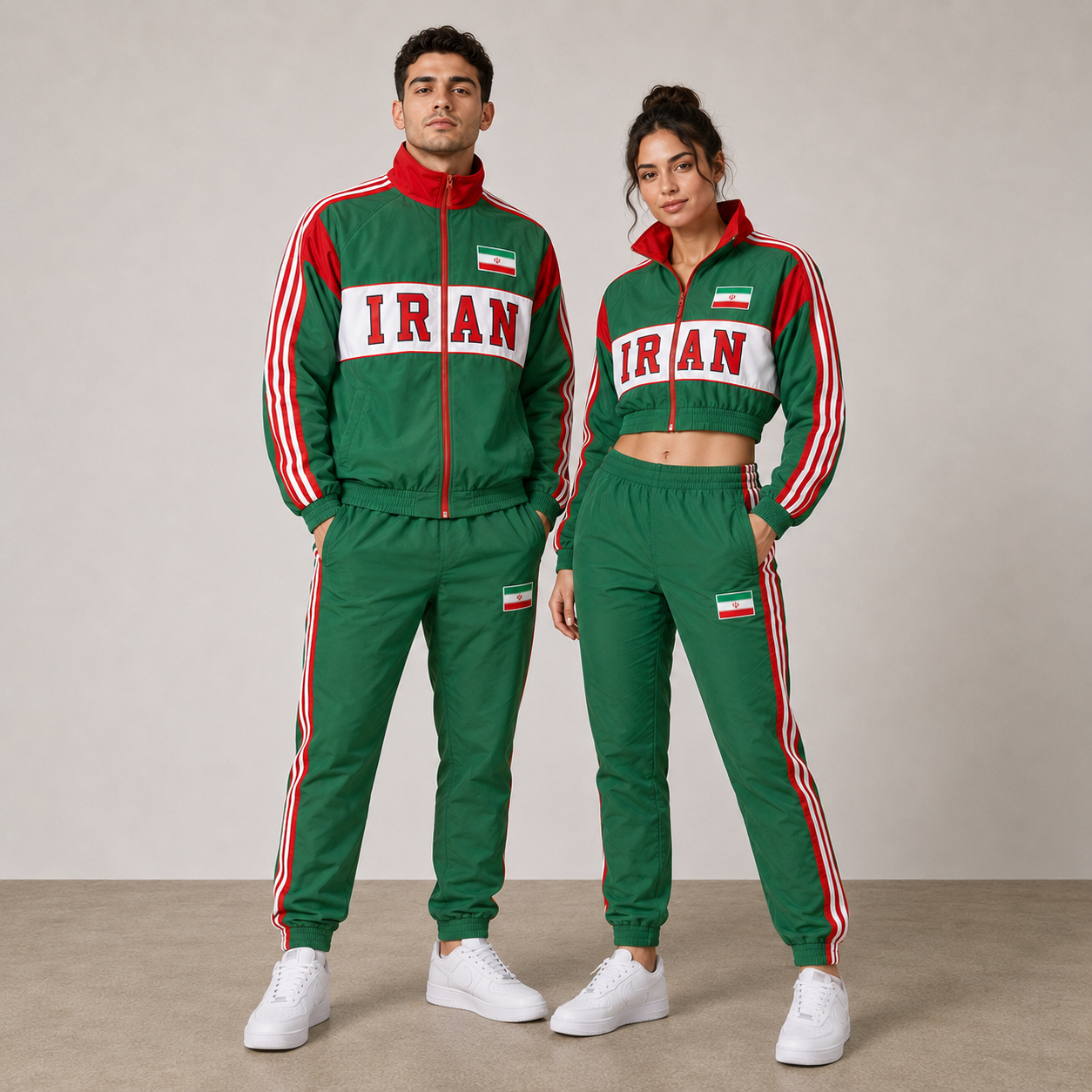 FIFA World Cup 2026 Themed Iran Football Fan Sweatshirt And Jogger Set