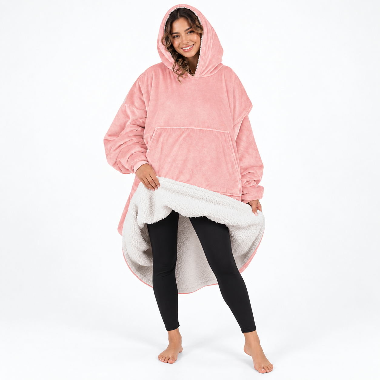 Oversized Wearable Blanket Sweatshirt For Men And Women