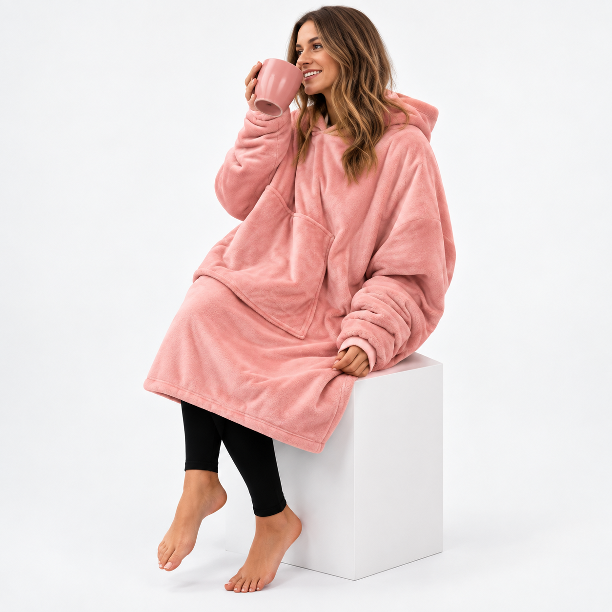 Oversized Wearable Blanket Sweatshirt For Men And Women