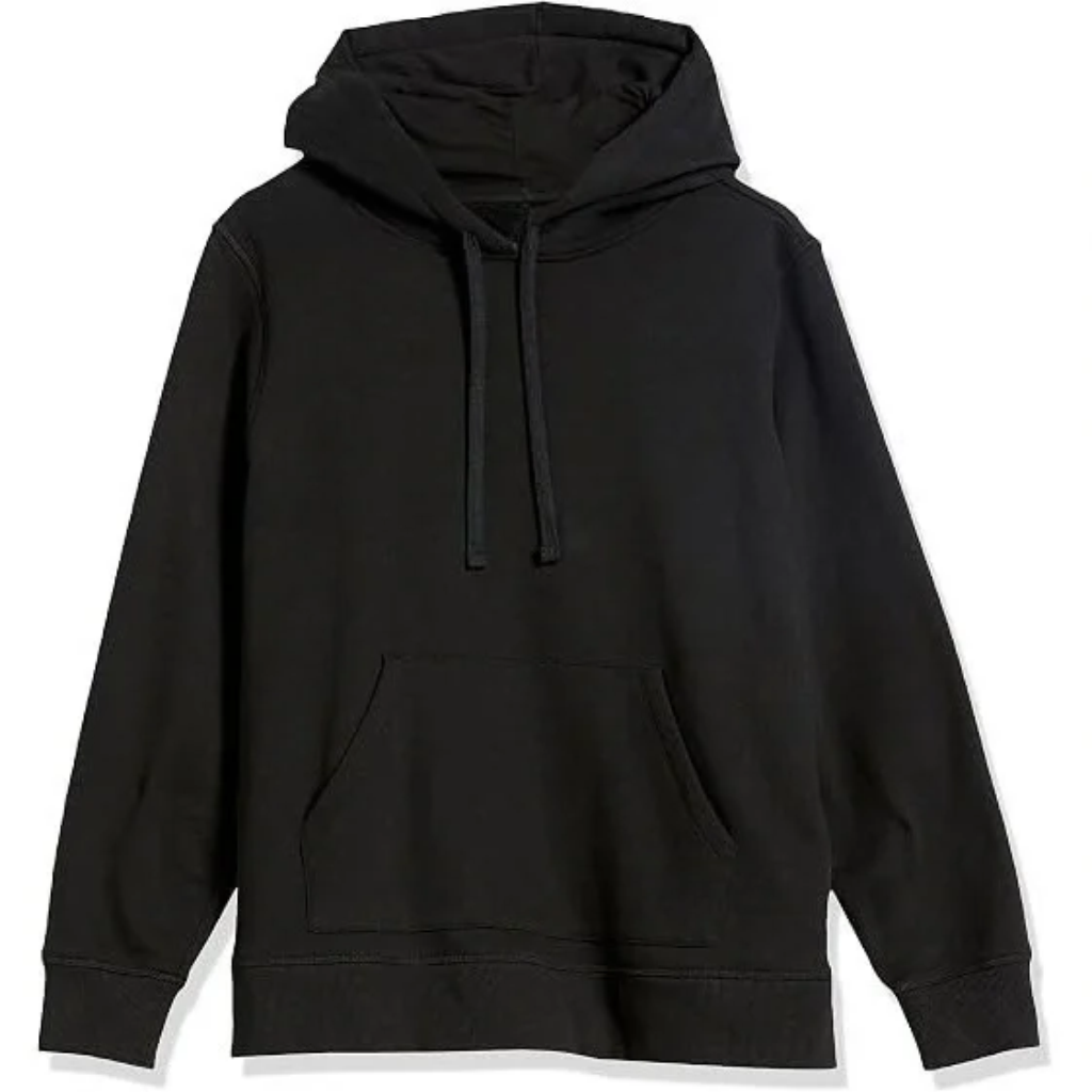 Regular Fit Midweight Fleece Pullover Hoodie With Kangaroo Pockets For Women