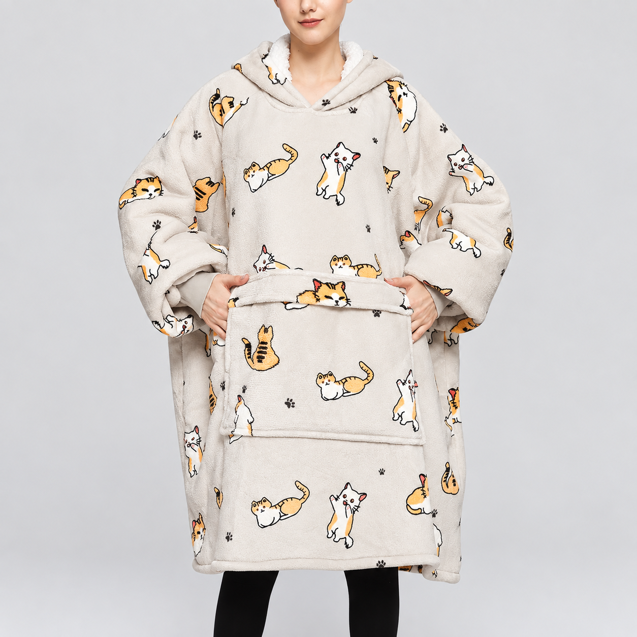 Cozy Wearable Blanket Hoodie For Men And Women