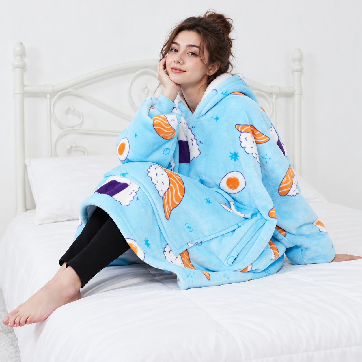 Cozy Wearable Blanket Hoodie For Men And Women