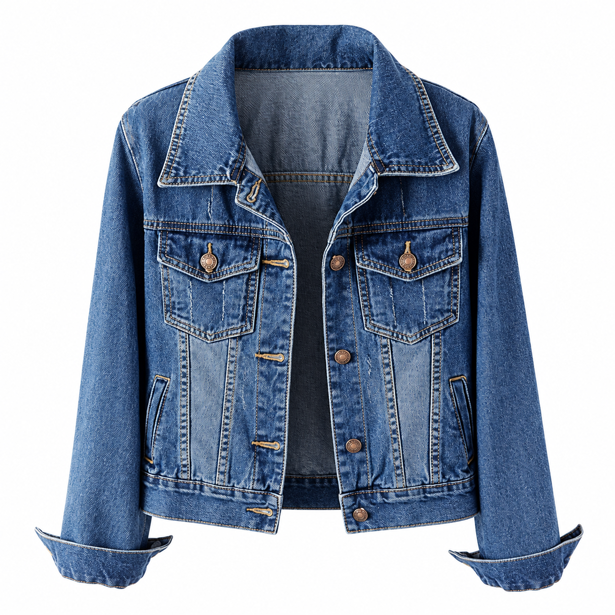 Casual Detachable Hoodie Denim Jacket For Women