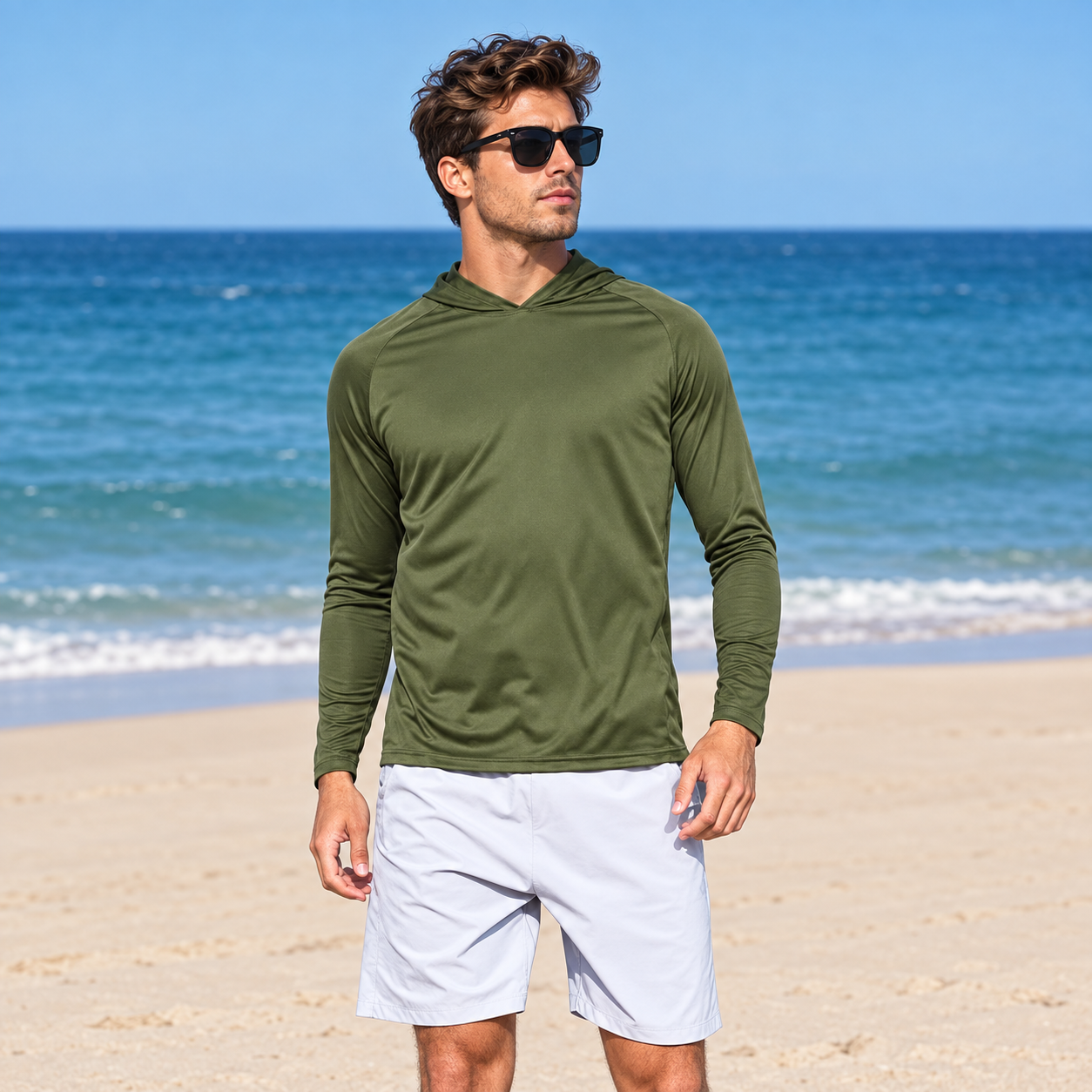 Casual Outdoor Long Sleeve Hoodie For Men
