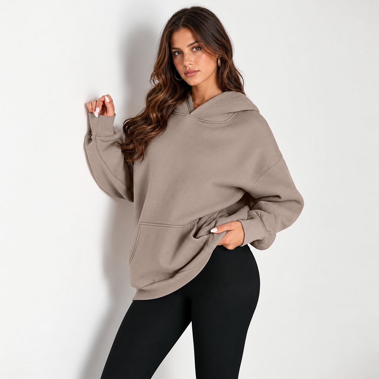 Oversized Comfort Fleece Hoodie For Women