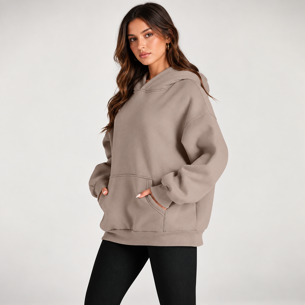 Oversized Comfort Fleece Hoodie For Women
