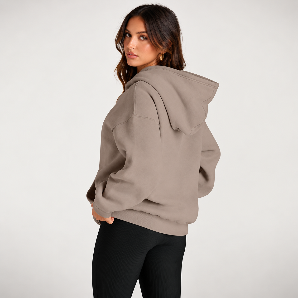 Oversized Comfort Fleece Hoodie For Women