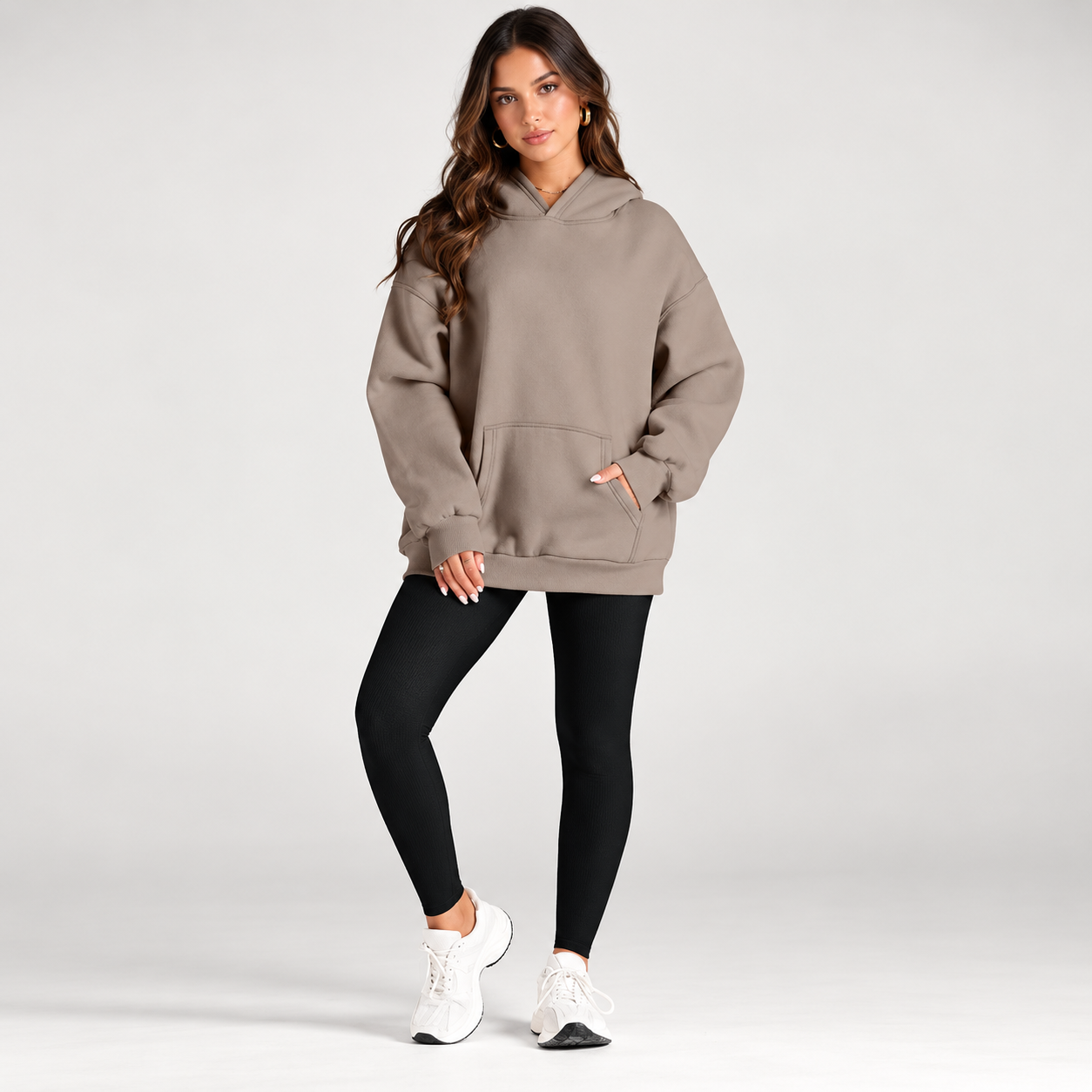 Oversized Comfort Fleece Hoodie For Women