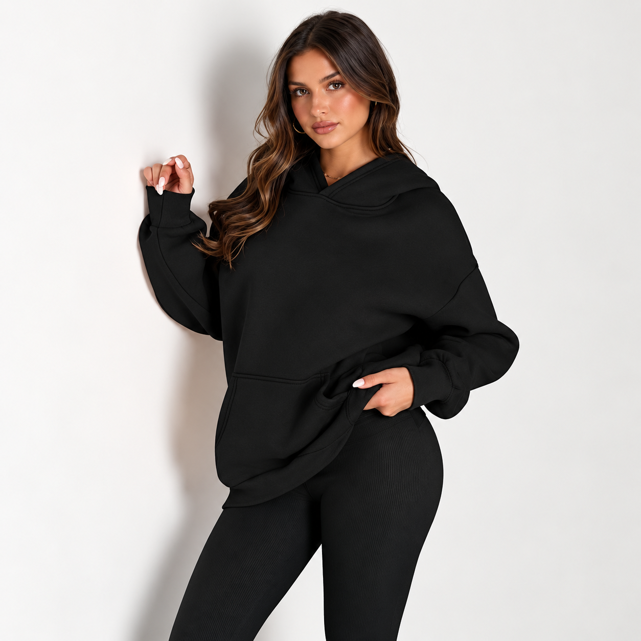 Oversized Comfort Fleece Hoodie For Women