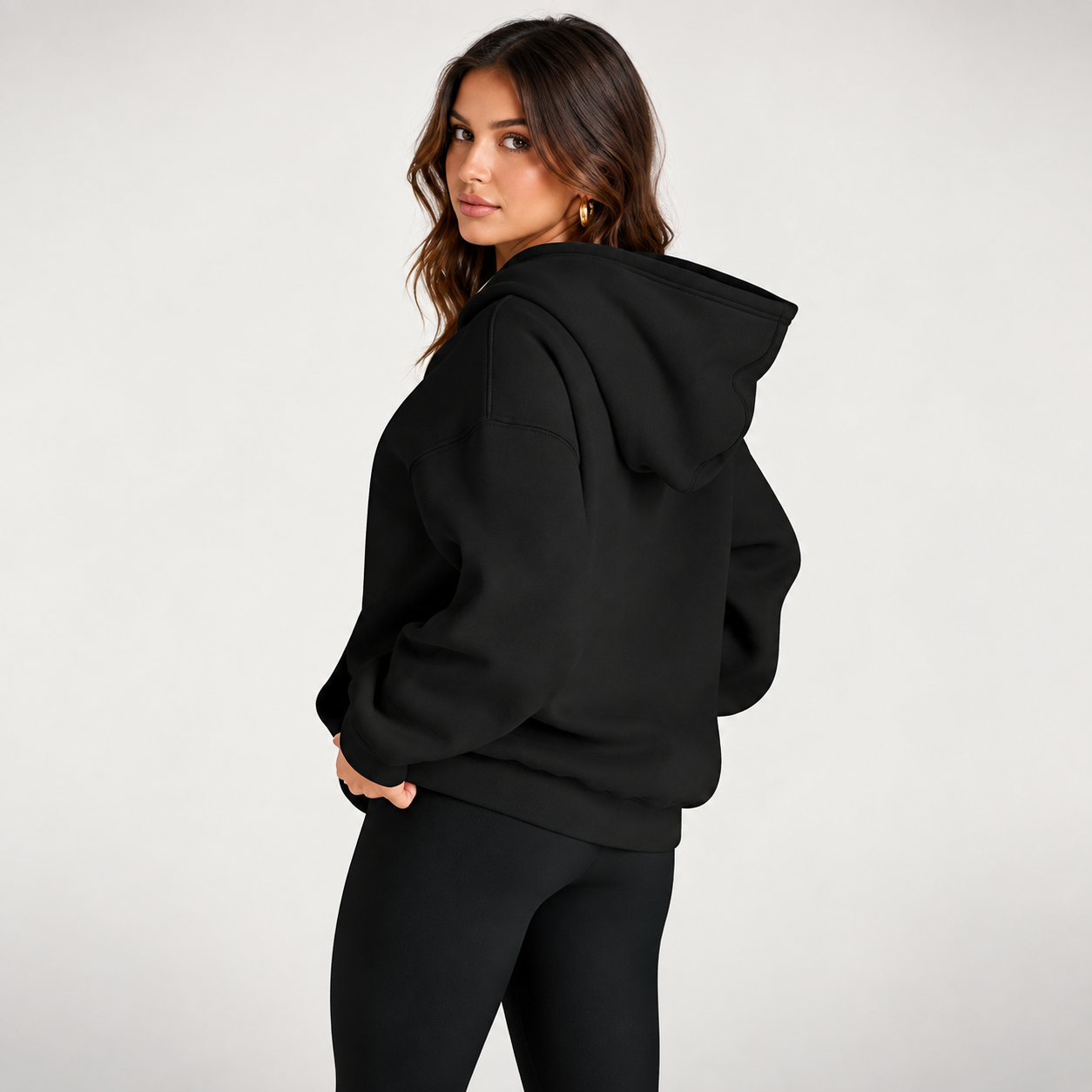 Oversized Comfort Fleece Hoodie For Women