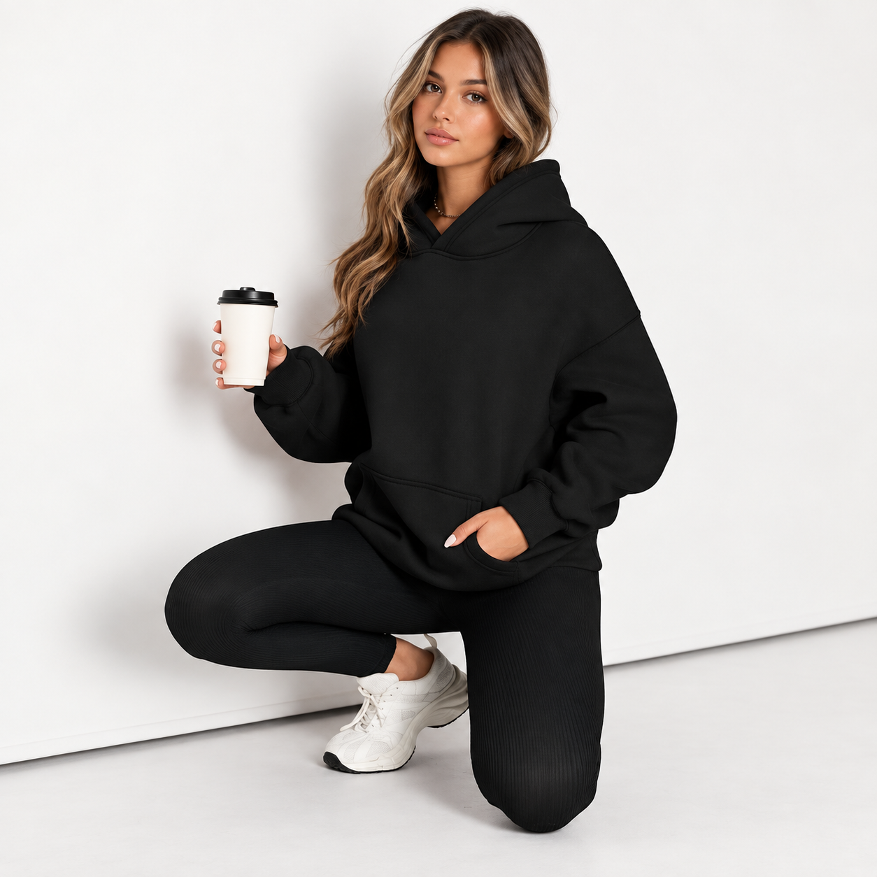 Oversized Comfort Fleece Hoodie For Women