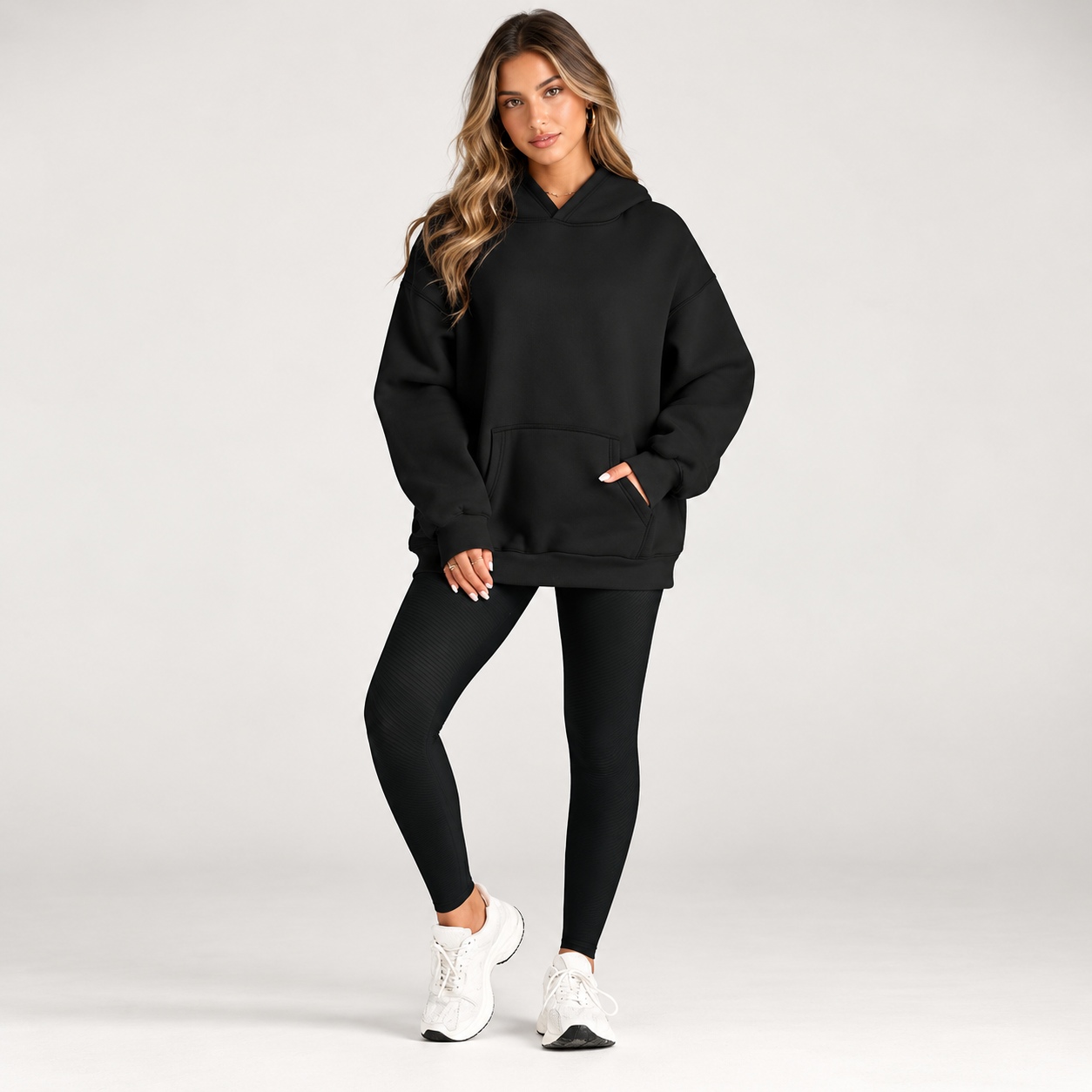 Oversized Comfort Fleece Hoodie For Women