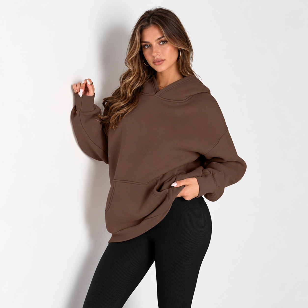 Oversized Comfort Fleece Hoodie For Women