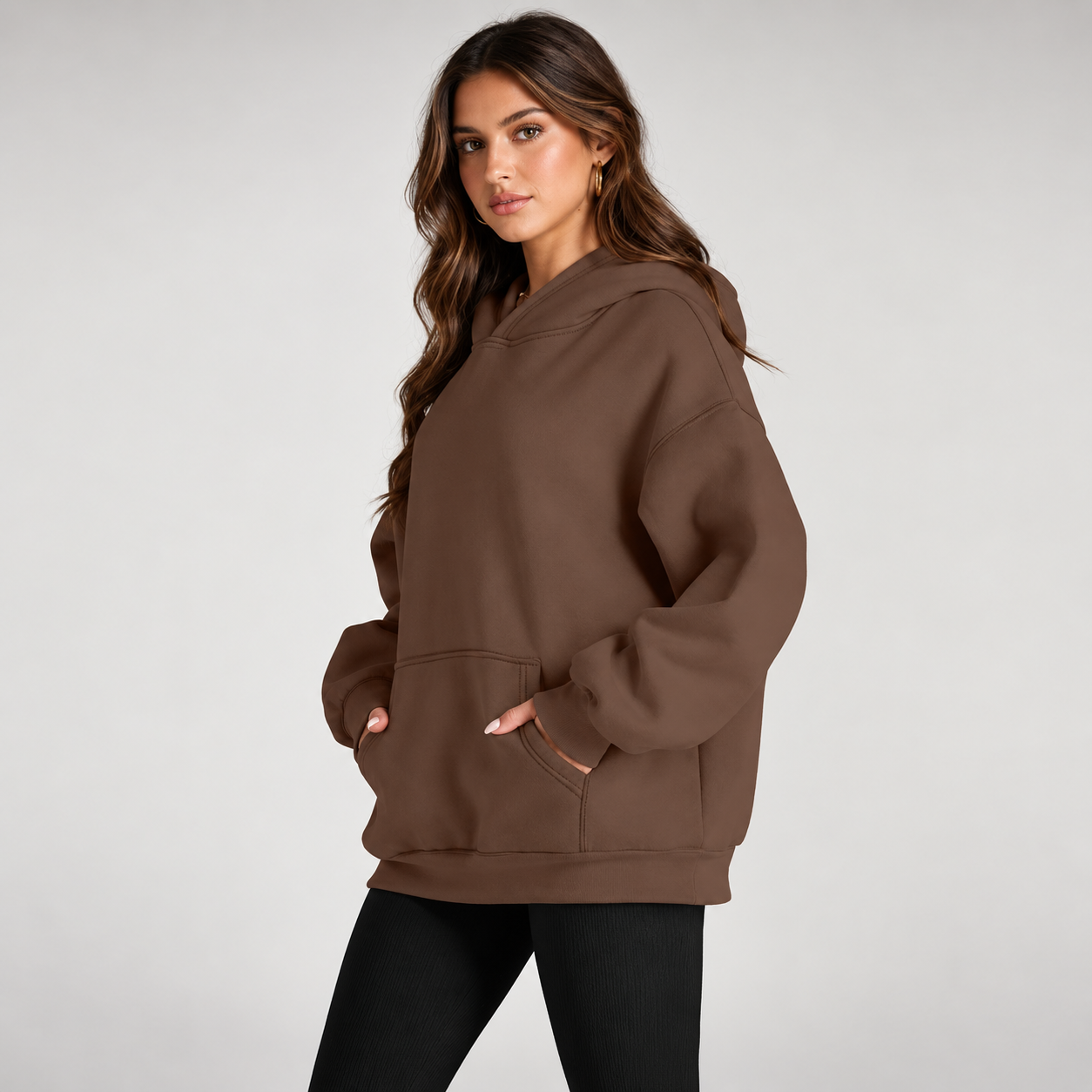 Oversized Comfort Fleece Hoodie For Women